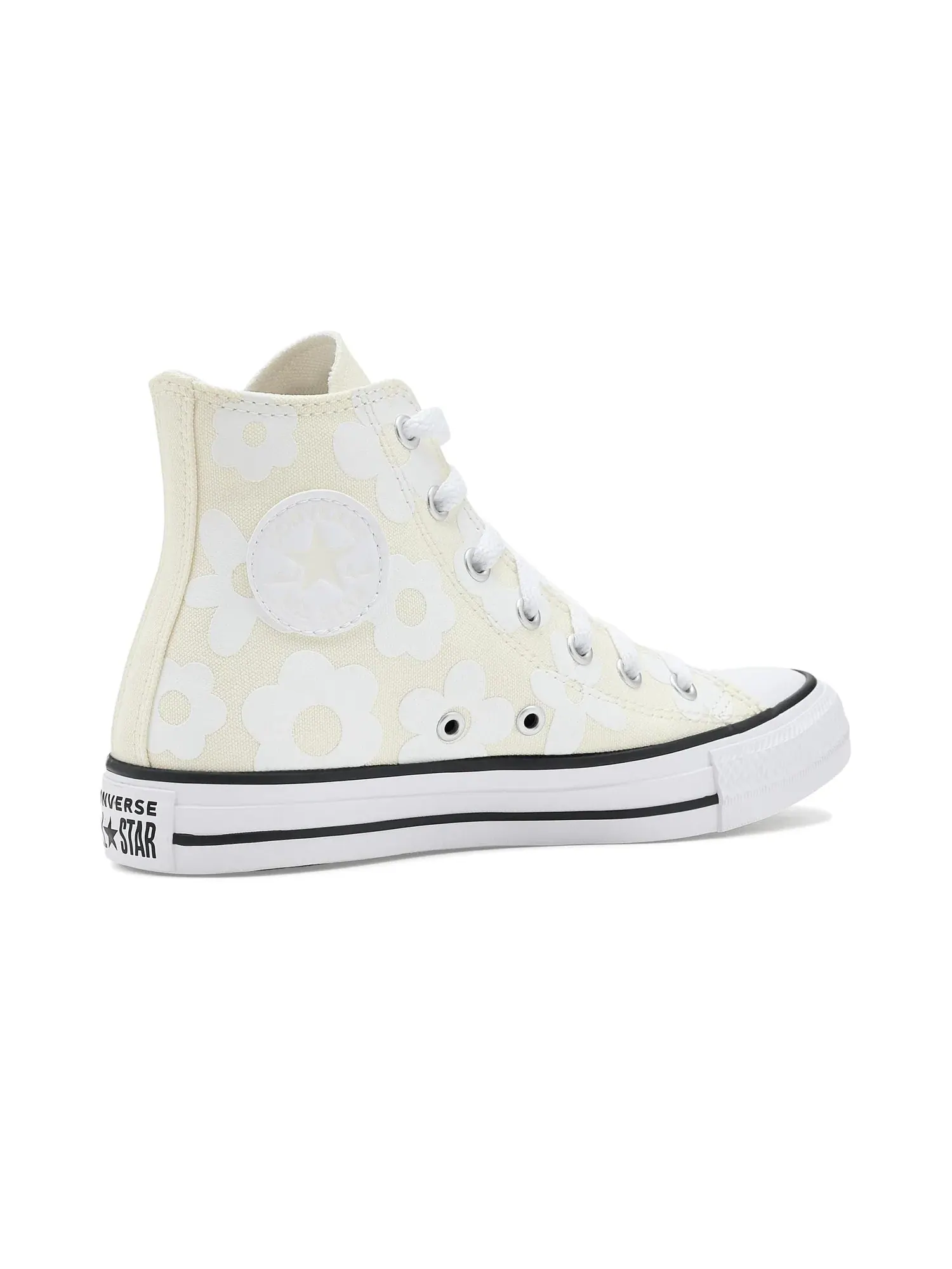 Кроссовки Chuck Taylor All Star Hi (для больших детей) Converse Kids — изображение 3 из 4, белый/серебристый