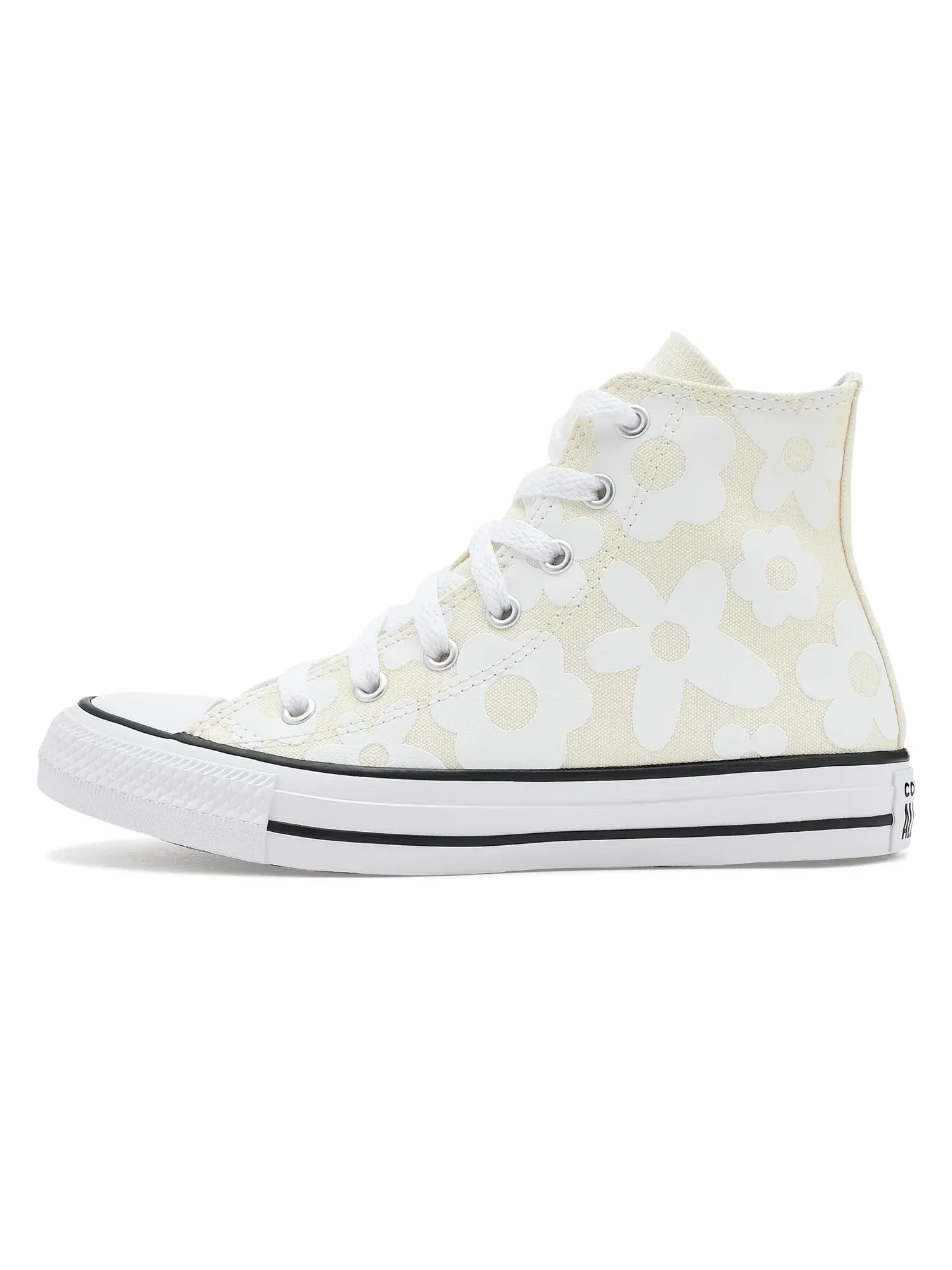Кроссовки Chuck Taylor All Star Hi (для больших детей) Converse Kids — изображение 4 из 4, белый/серебристый