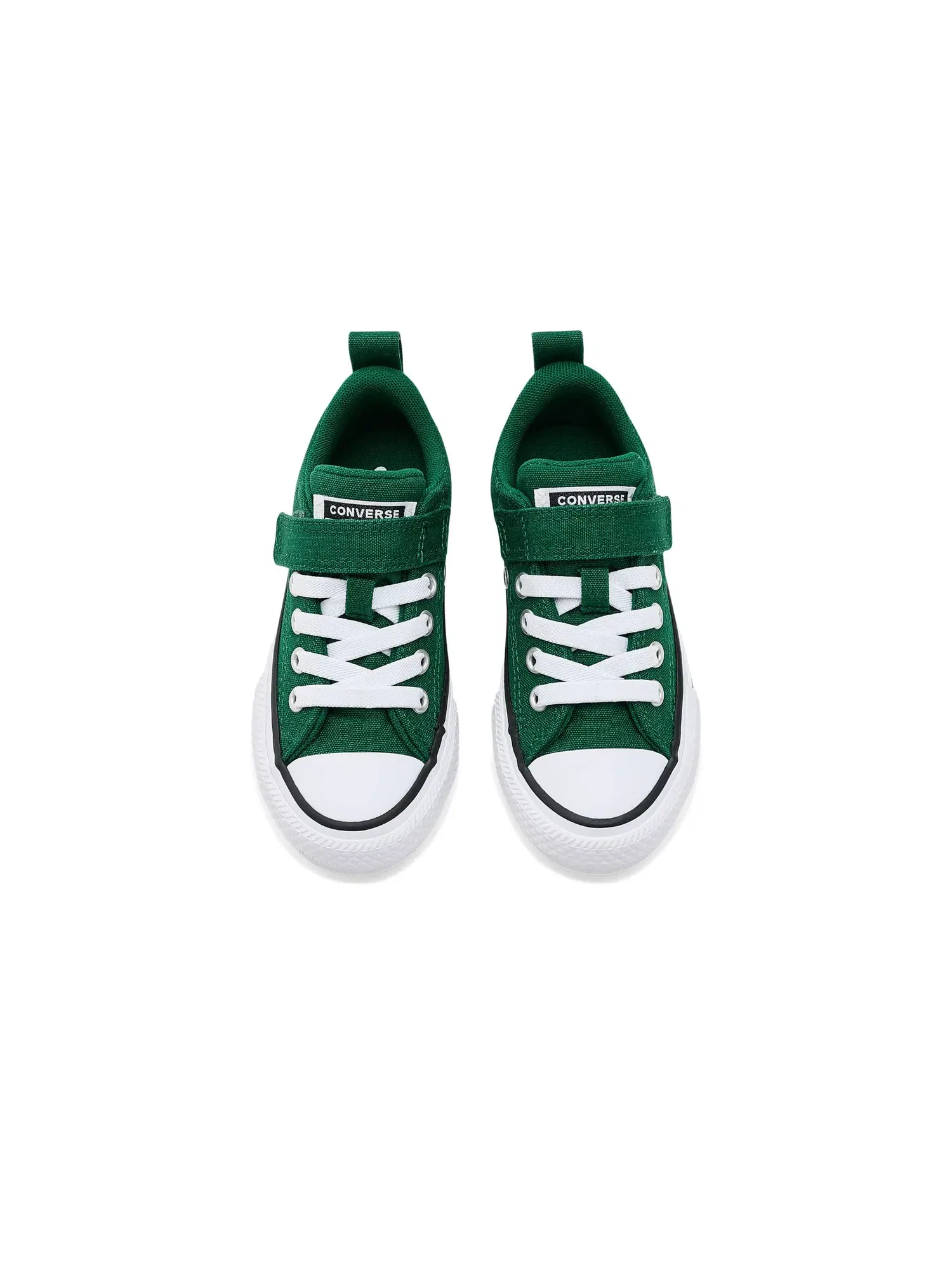 Кроссовки Chuck Taylor All Star Malden Street Easy-On (для маленьких детей) Converse Kids — изображение 2 из 4, белый/черный