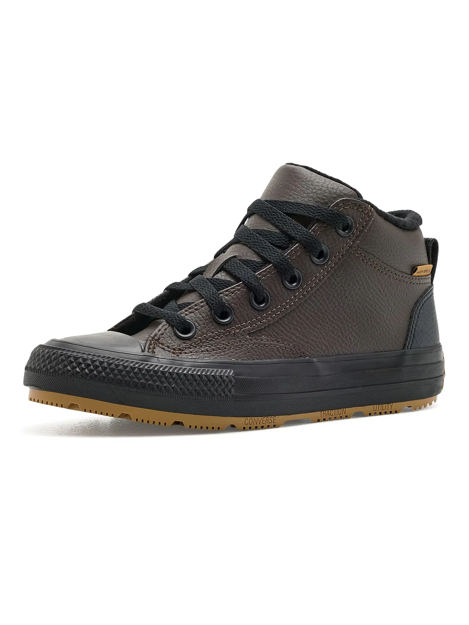 Ботинки Chuck Taylor All Star Malden Street Boots (для больших детей) Converse Kids — изображение 1 из 4, черный/золотистый