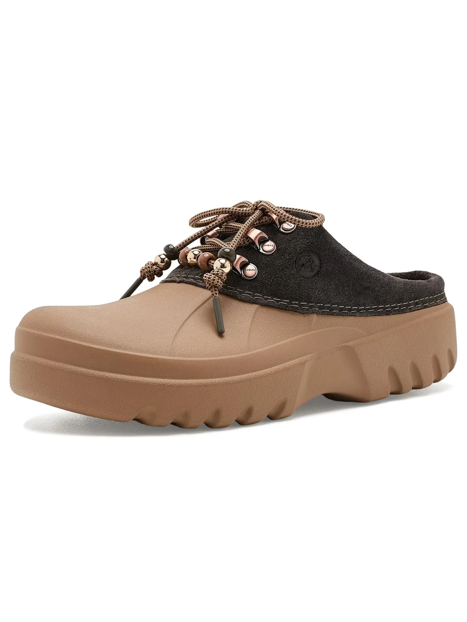 Мюли из замши с осью Crocs — изображение 1 из 4, коричневый