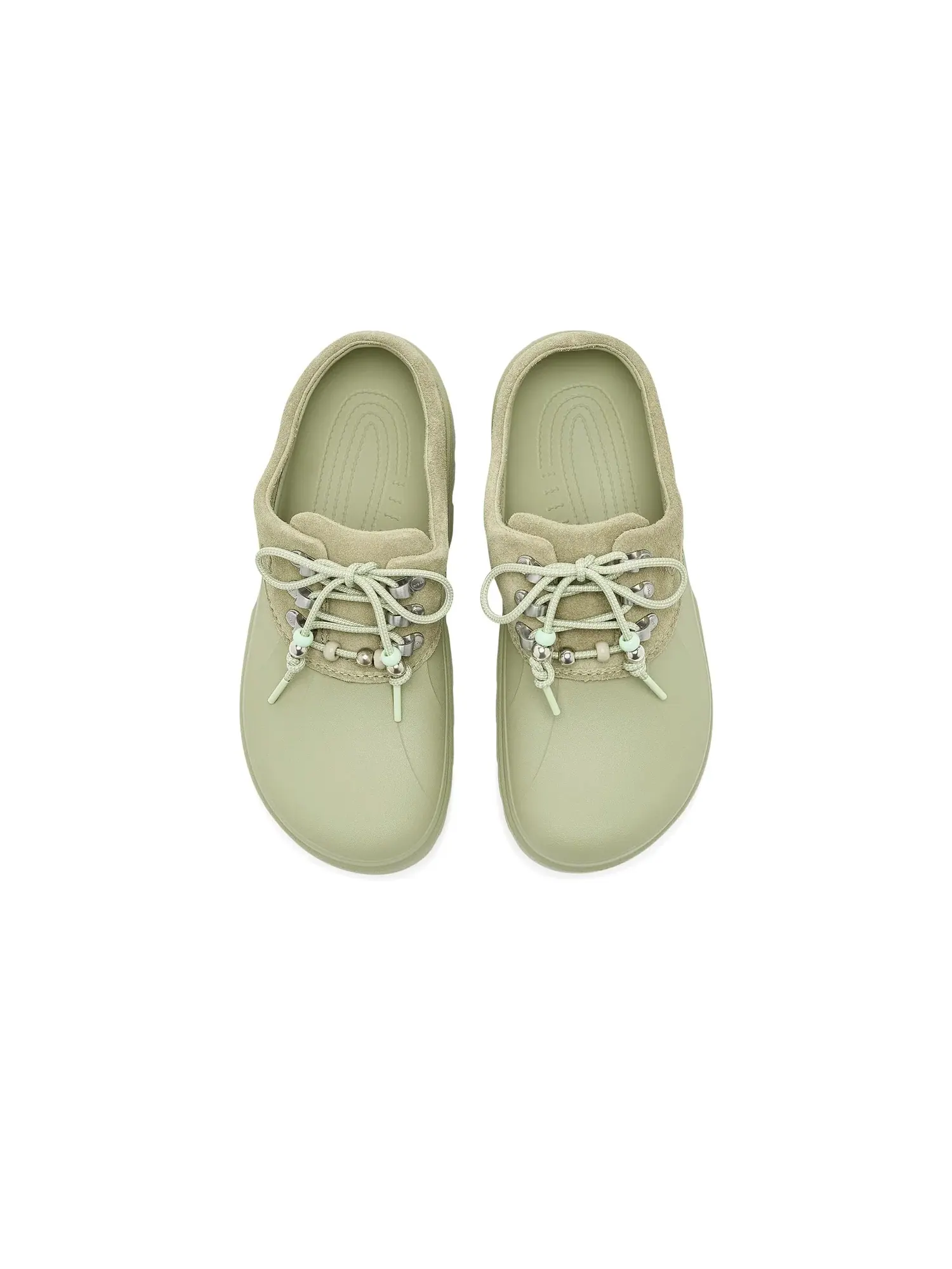 Мюли из замши с осью Crocs — изображение 2 из 4, зеленый