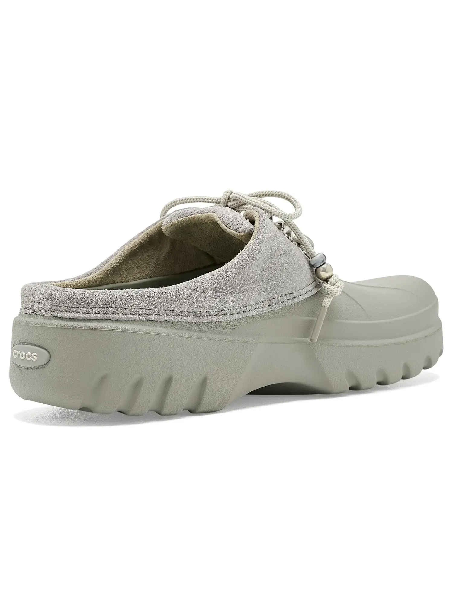 Мюли из замши с осью Crocs — изображение 3 из 4, серый