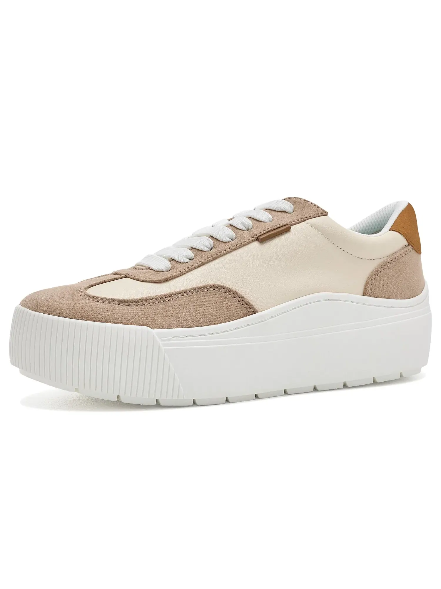 Кроссовки на шнуровке Time Off Most Lace-up Shoes Dr. Scholl'S — изображение 1 из 4, песочный/белый