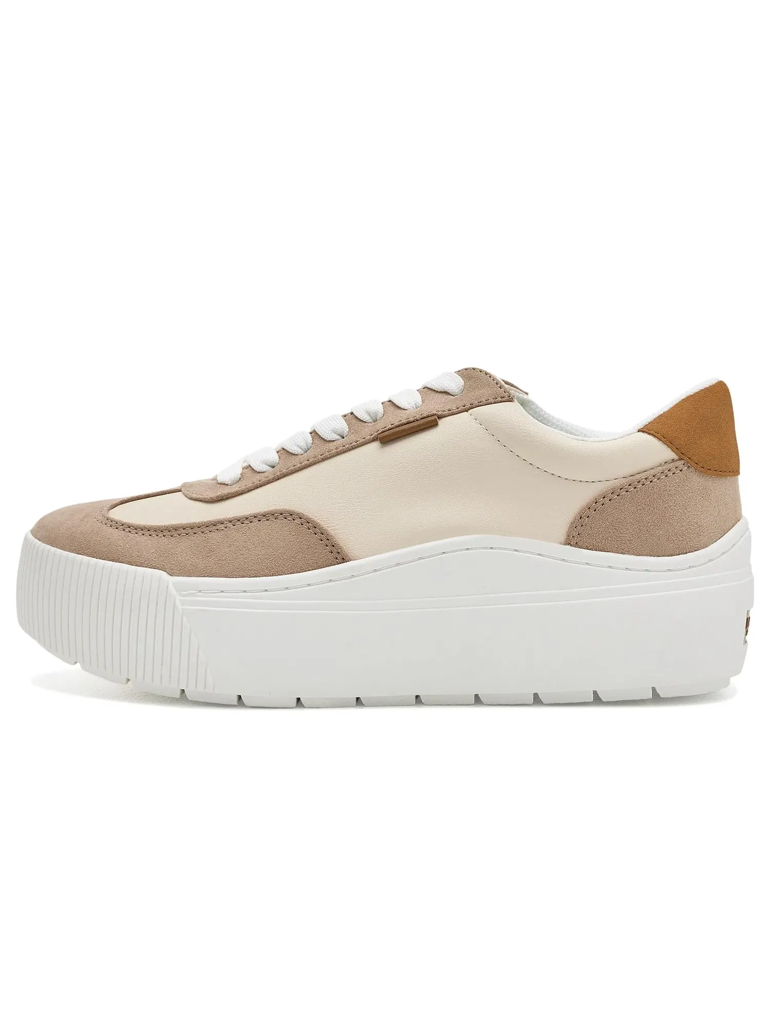 Кроссовки на шнуровке Time Off Most Lace-up Shoes Dr. Scholl'S — изображение 4 из 4, песочный/белый
