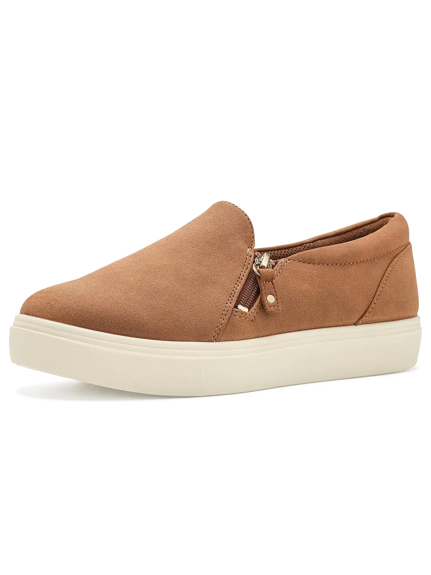 Кроссовки без шнуровки Madison Cloud Zip Slip-on Shoes Dr. Scholl'S — изображение 1 из 4, коричневый