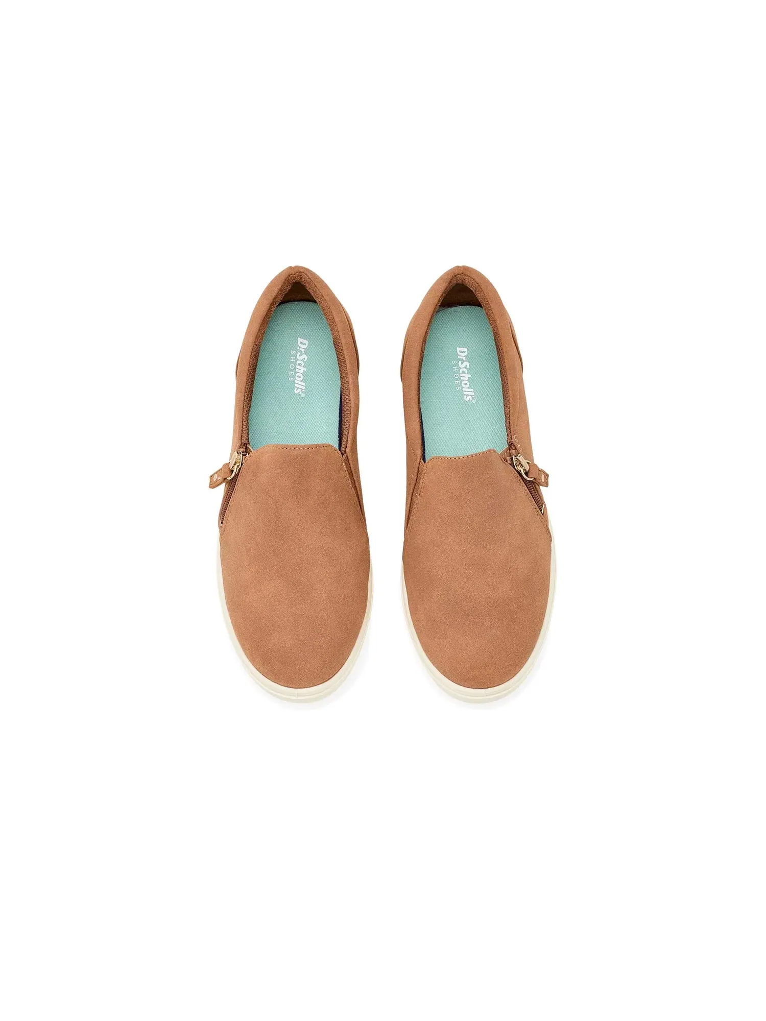 Кроссовки без шнуровки Madison Cloud Zip Slip-on Shoes Dr. Scholl'S — изображение 2 из 4, коричневый