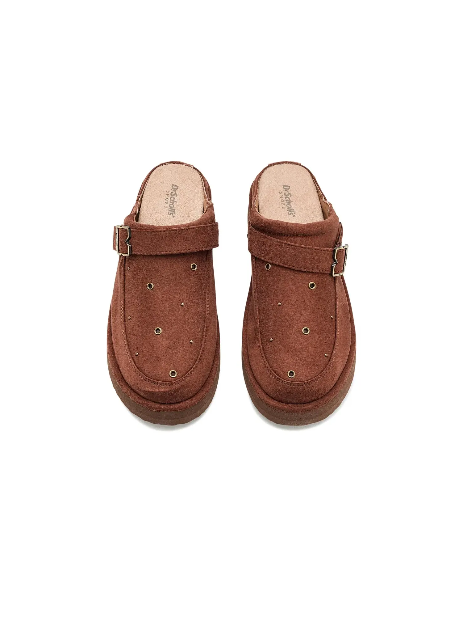 Сабо-мюли Chill Out Iconic Stud Mule/Clog Shoes Dr. Scholl'S — изображение 2 из 4, цвет виски