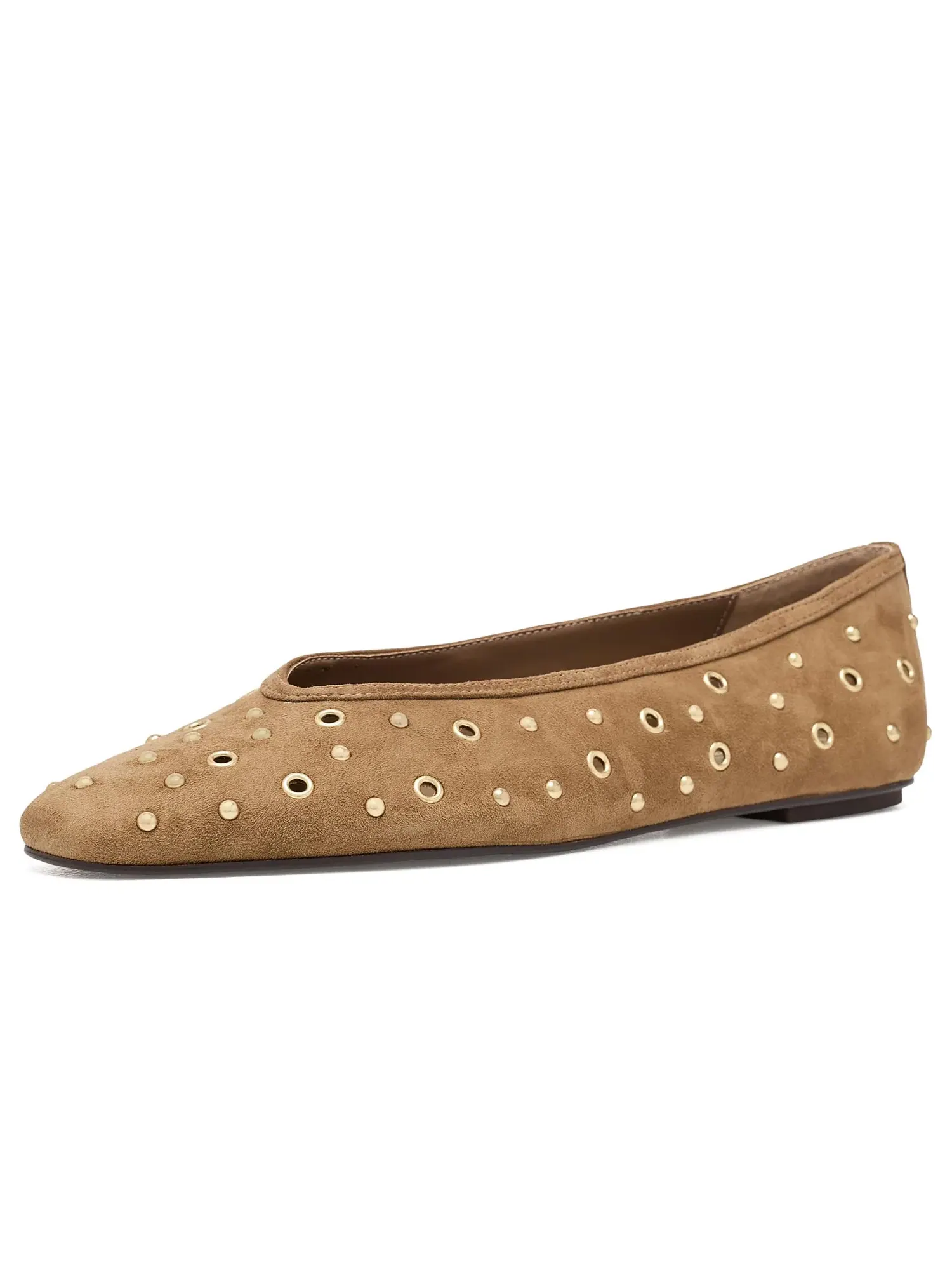 Балетки Caret Stud Dolce Vita — изображение 1 из 4, коричневый