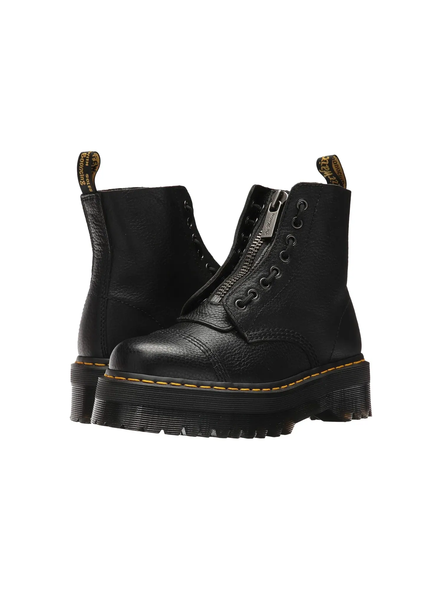 Ботинки на платформе Sinclair из тисненой кожи наппа Dr. Martens — изображение 1 из 4, черный