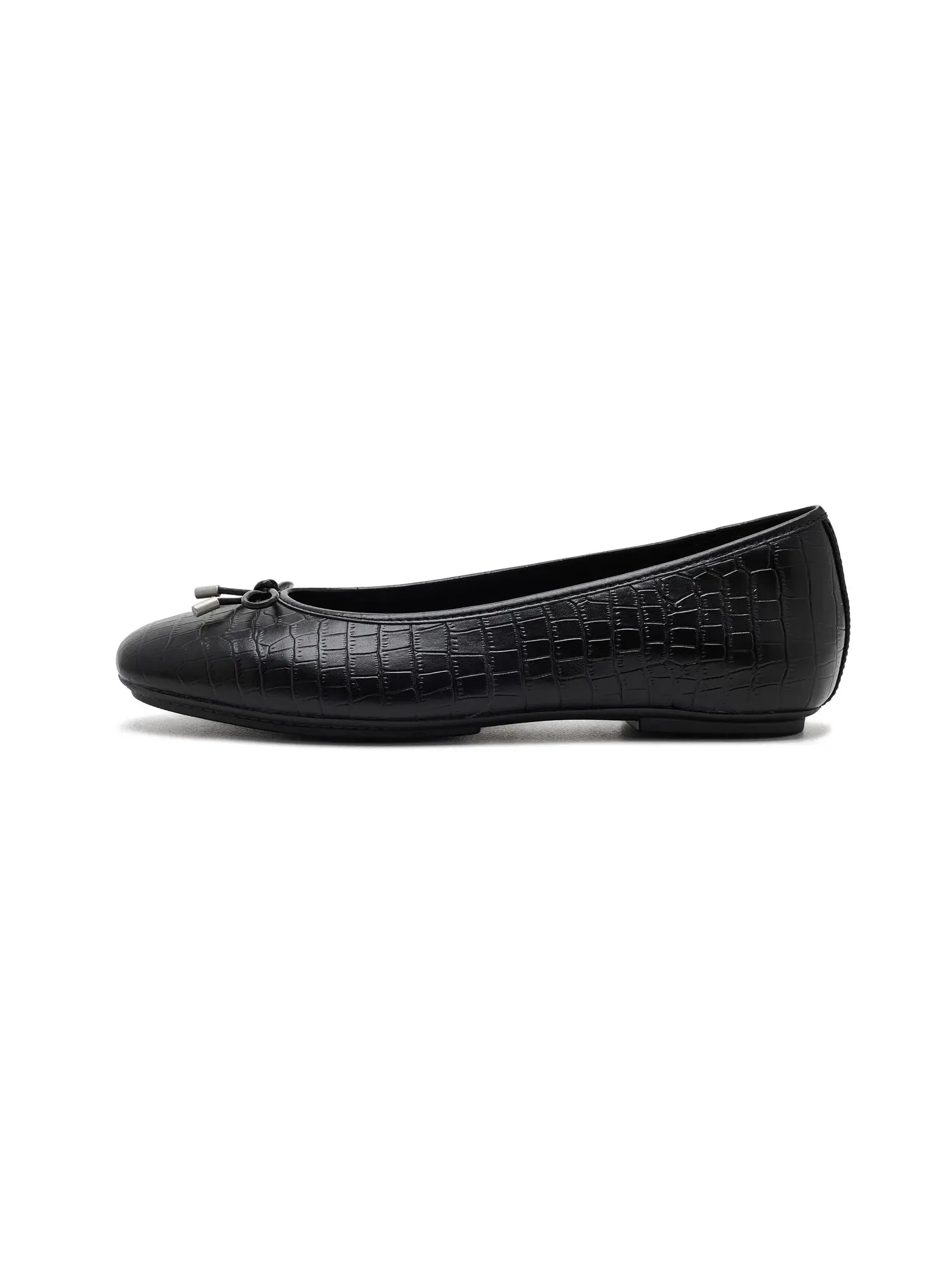 Балетки Delicato Crocodile Ballerinas Fitflop — изображение 4 из 4, черный