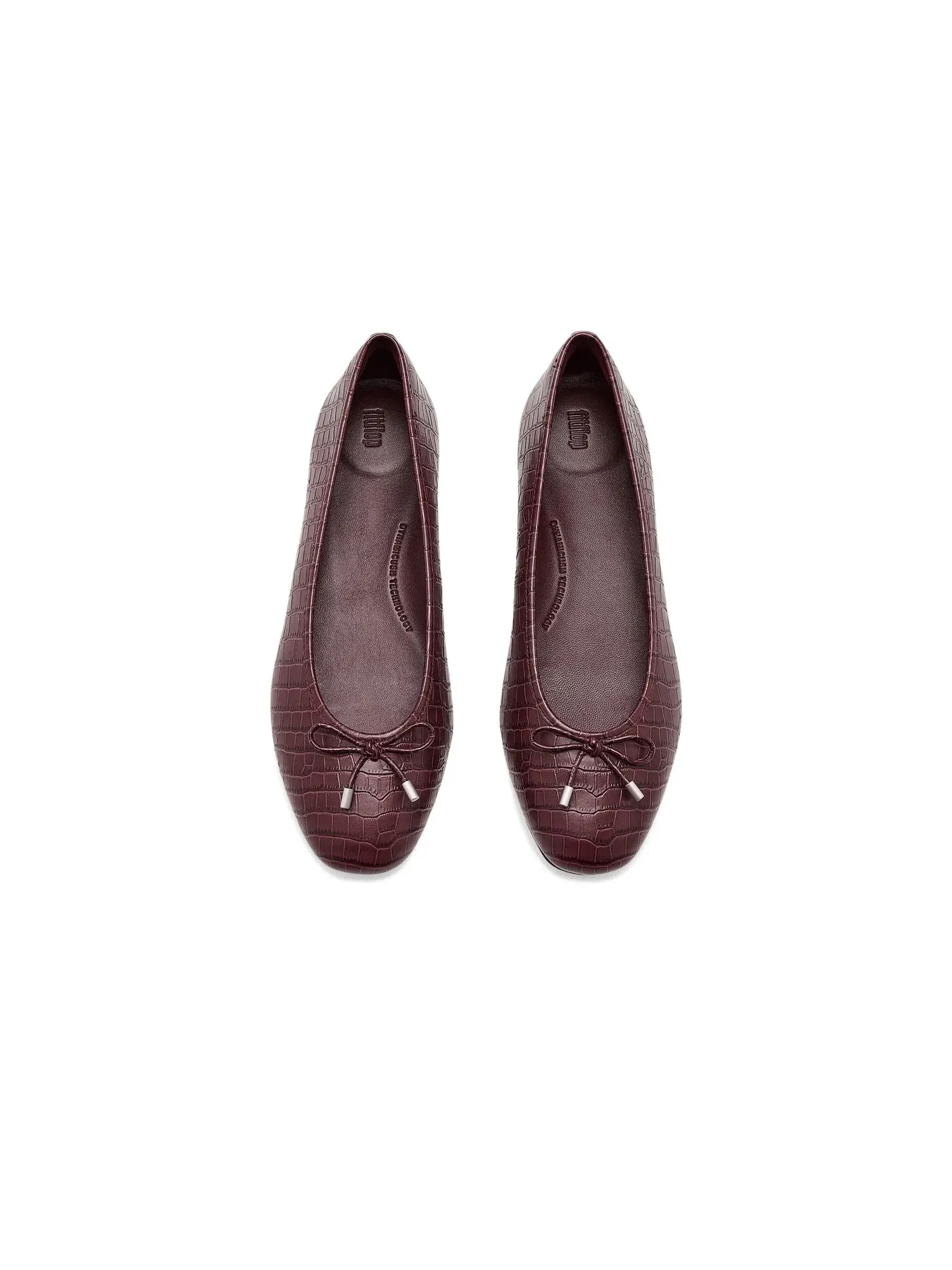 Балетки Delicato Crocodile Ballerinas Fitflop — изображение 2 из 4, фиолетовый
