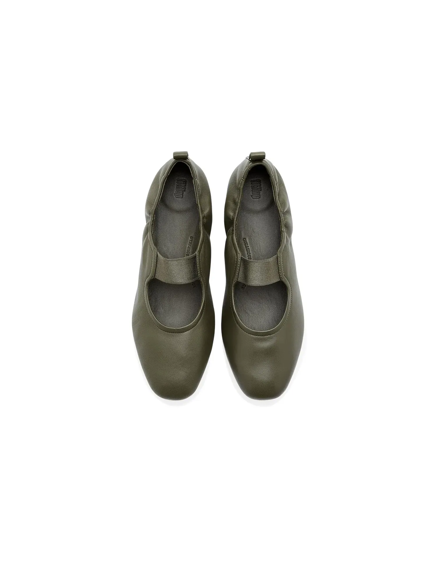 Балетки Delicato Poise Leather Mary Jane Fitflop — изображение 2 из 4, глубокий оливковый