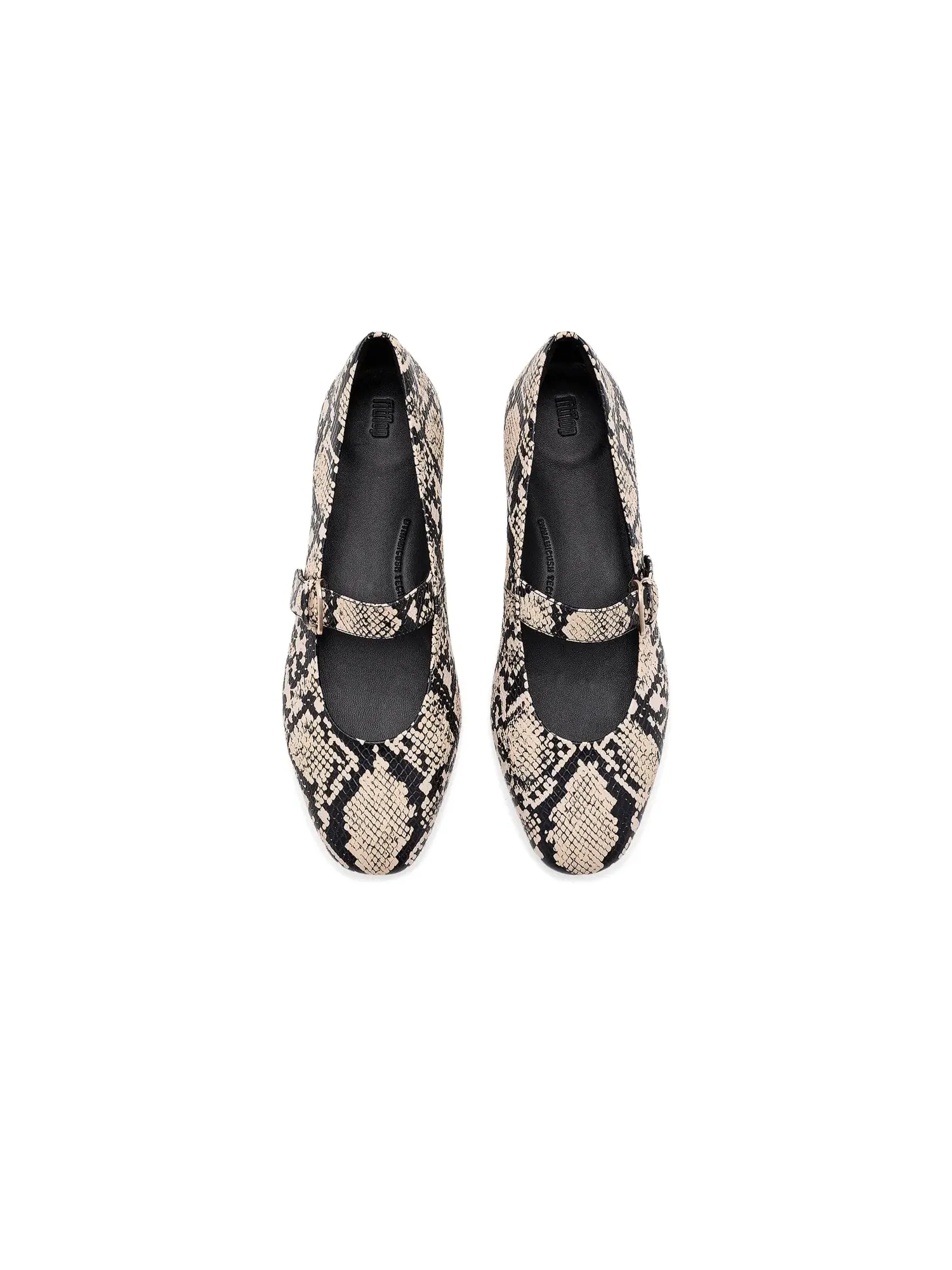 Балетки Delicato Snake Mary Jane Fitflop — изображение 2 из 4, черный