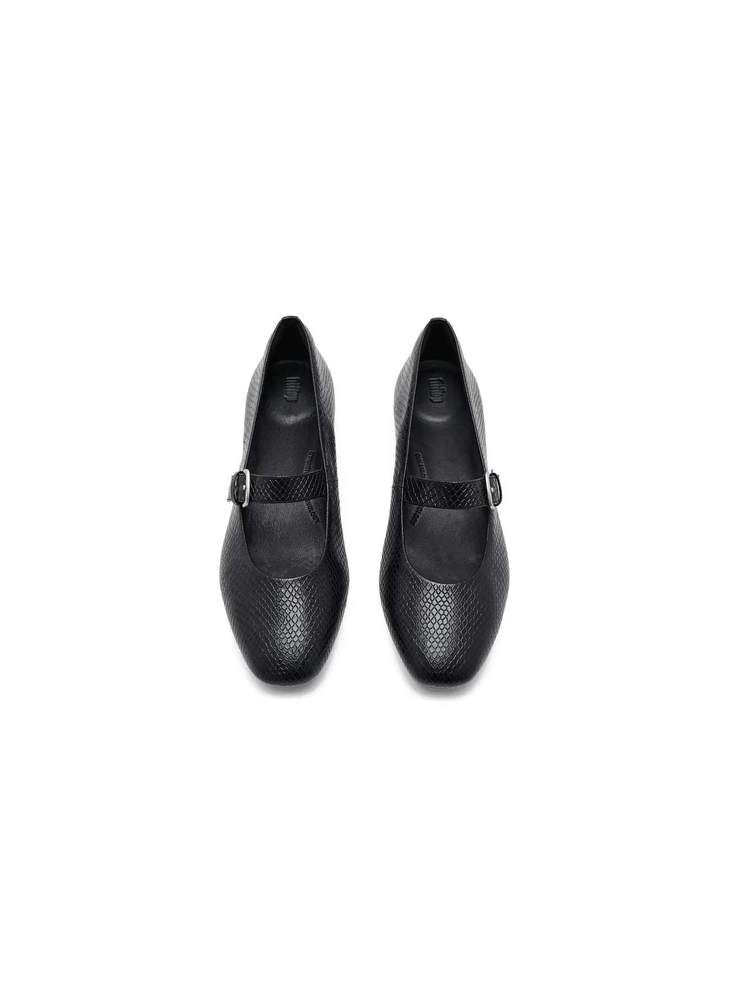 Балетки Delicato Snake Mary Jane Fitflop — изображение 2 из 4, черный