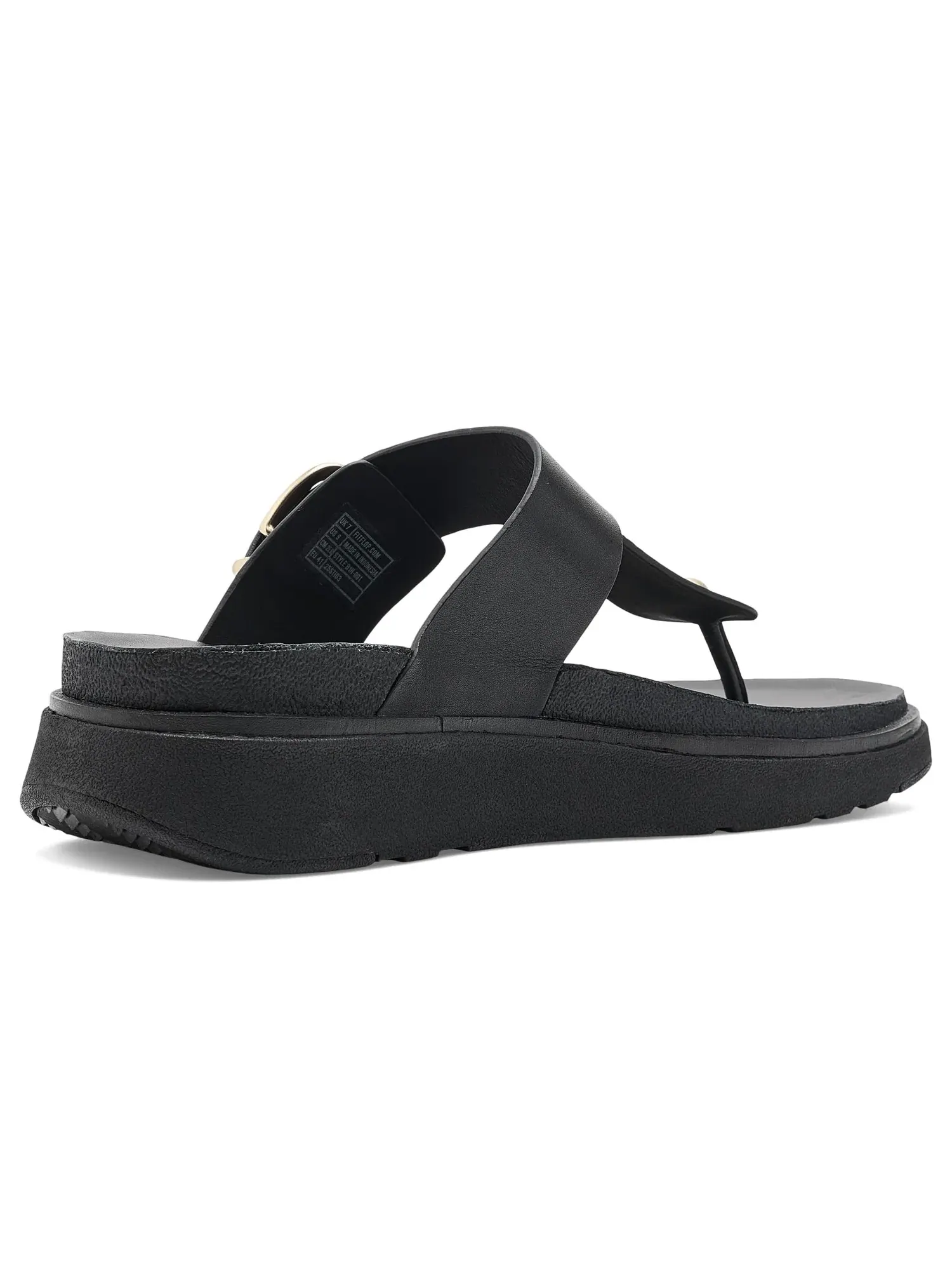 Сандалии Gen-FF с пряжкой и кожаным перемычком между пальцами Fitflop — изображение 3 из 4, черный