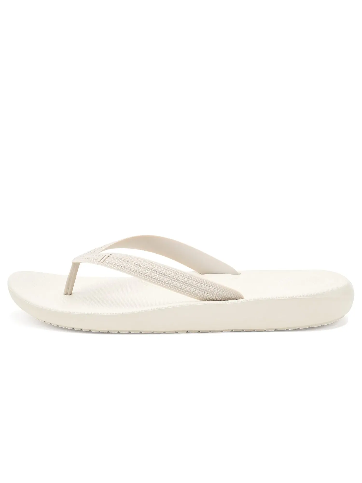 Шлепанцы с текстурными ремешками Iqushion Textured-Strap Flip-Flops Fitflop — изображение 4 из 4, бледный серый/бежевый