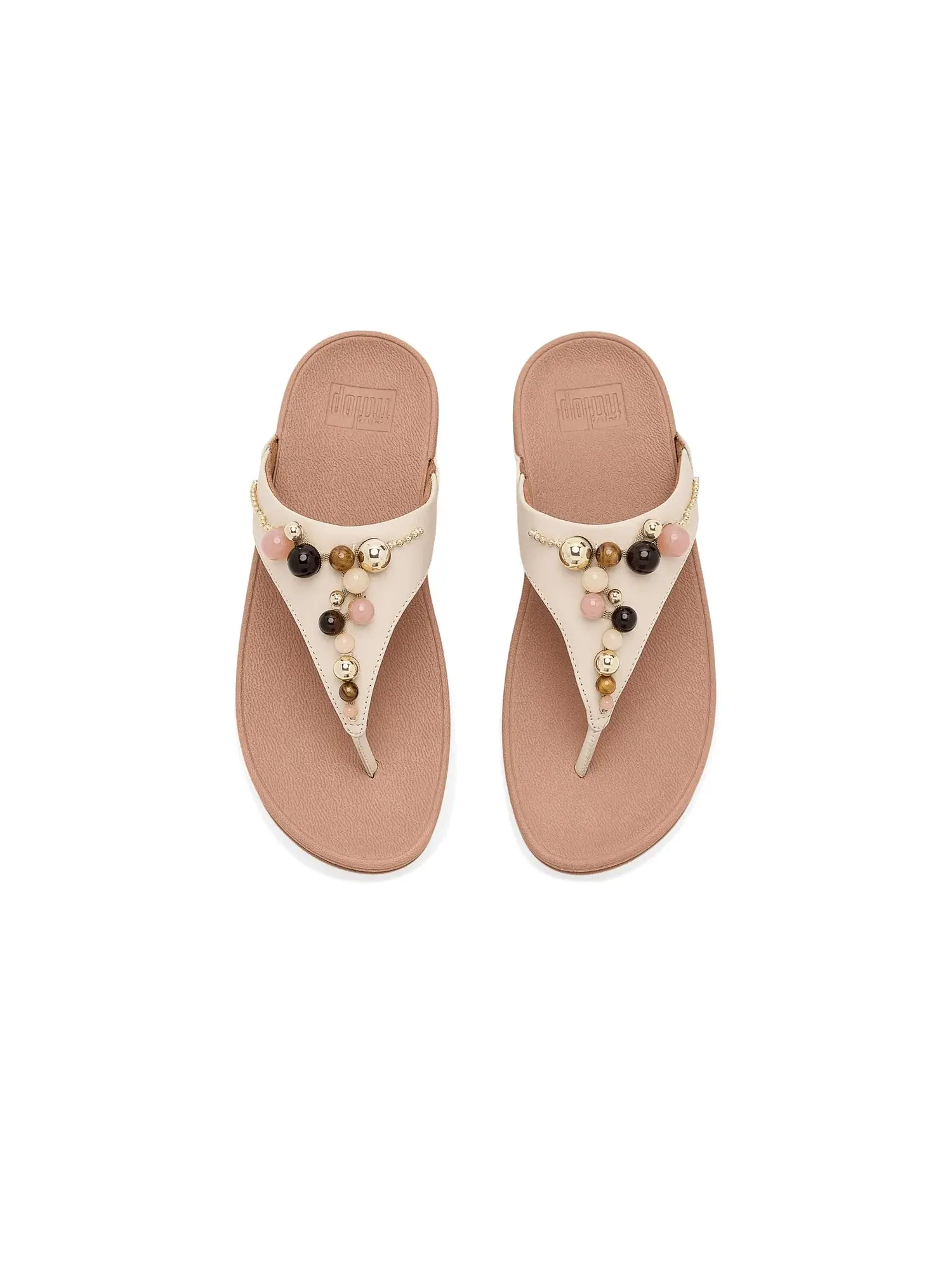 Слайды Lulu Beaded Fitflop — изображение 2 из 4, бежевый