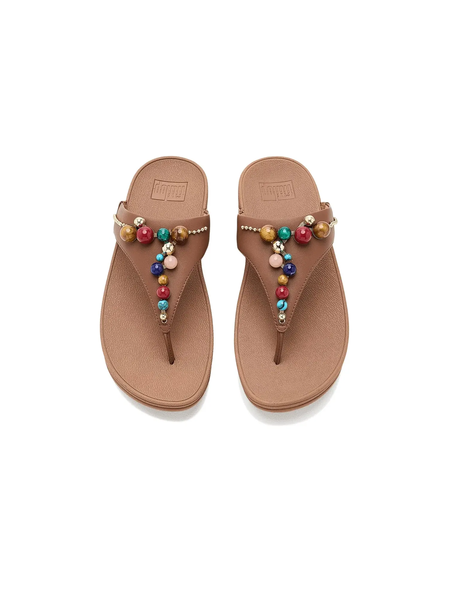 Слайды Lulu Beaded Fitflop — изображение 2 из 4, бежевый