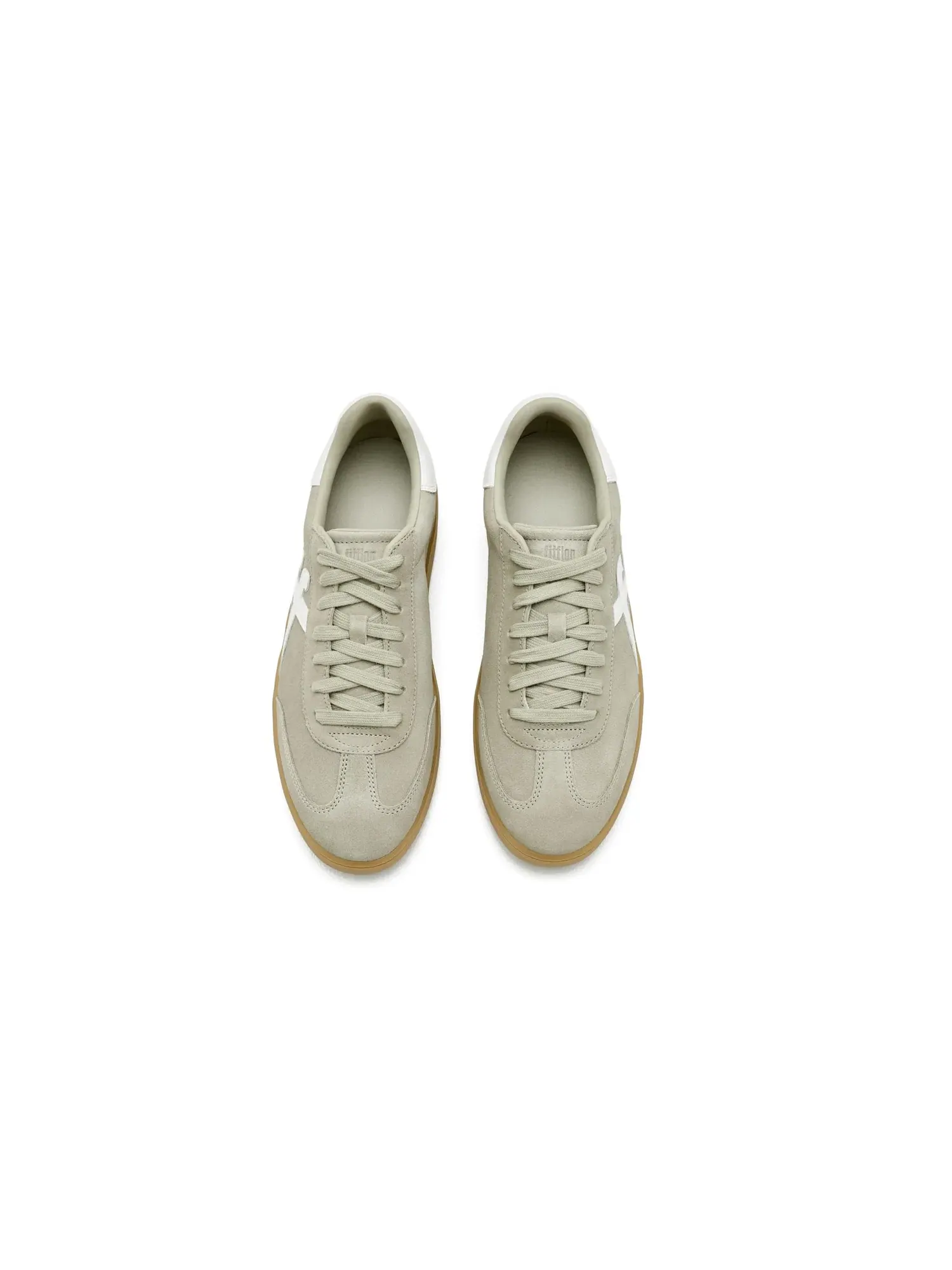 Замшевые кроссовки The Dash с Т-образным носком Fitflop — изображение 2 из 4, зеленый/белый