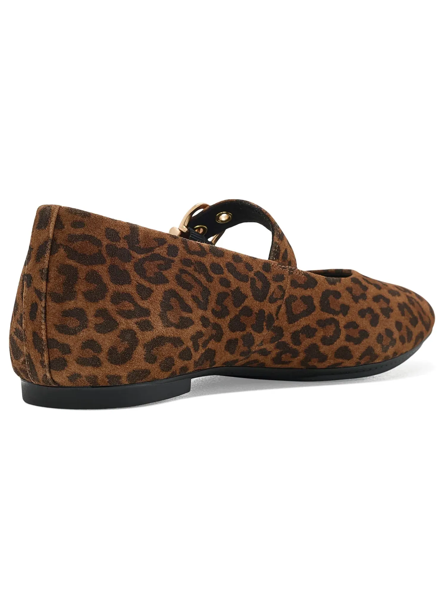 Балетки Delicato Suede Leopard Mary Janes Fitflop — изображение 3 из 4, бежевый/черный
