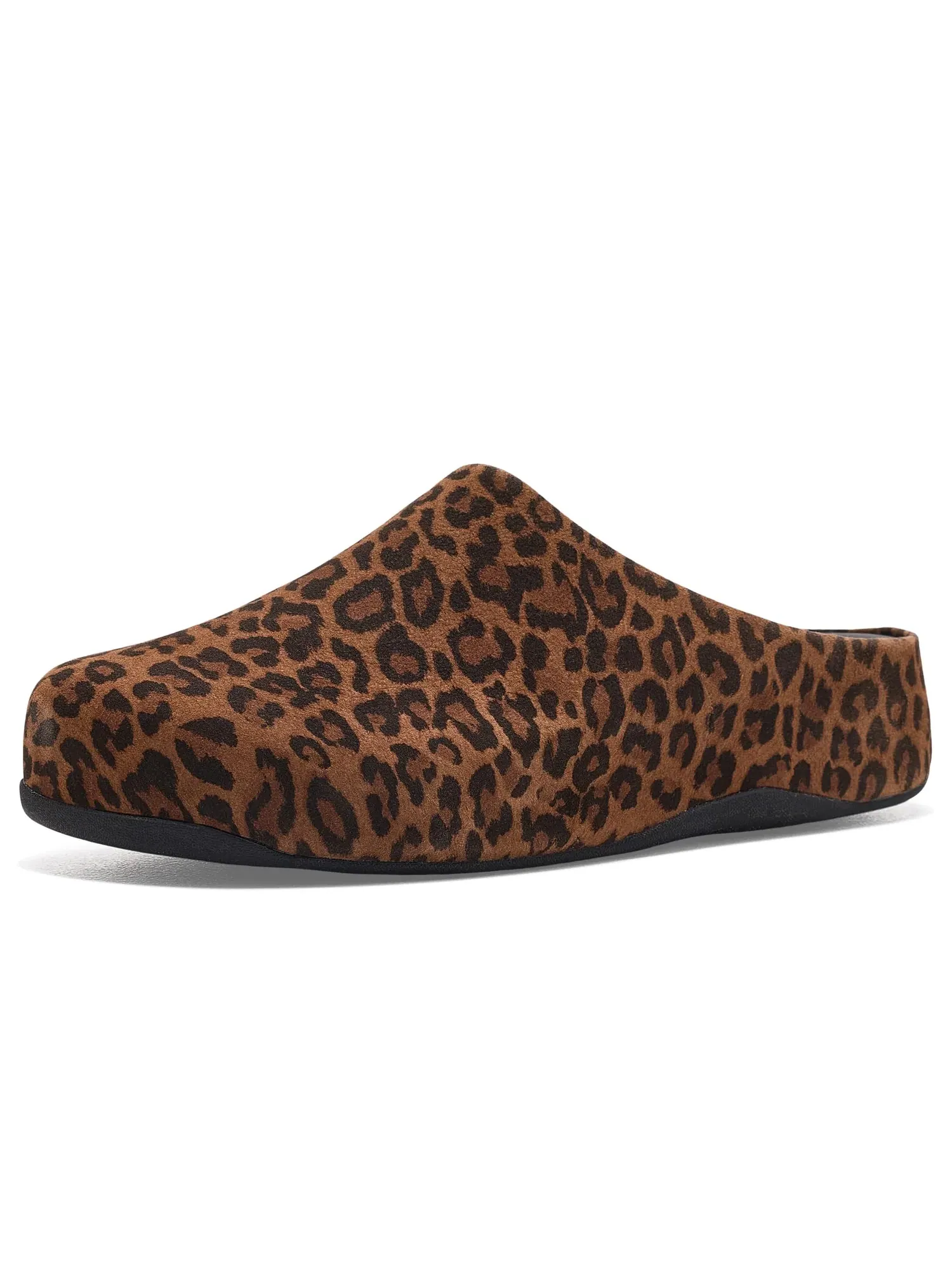 Мюли Shuv из замши с леопардовым принтом Fitflop — изображение 1 из 4, бежевый/черный