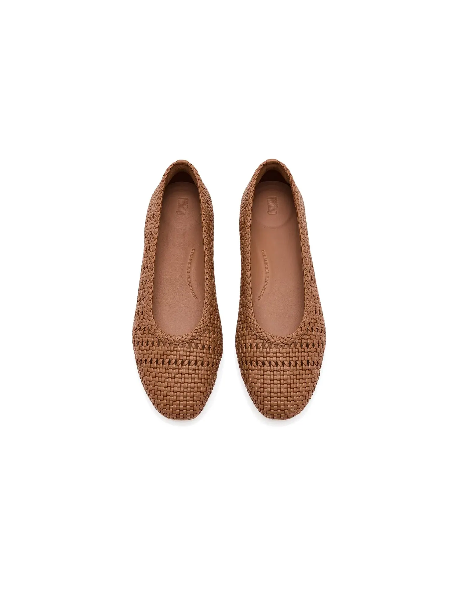 Балетки Delicato Woven Ballerinas Fitflop — изображение 2 из 4, бежевый