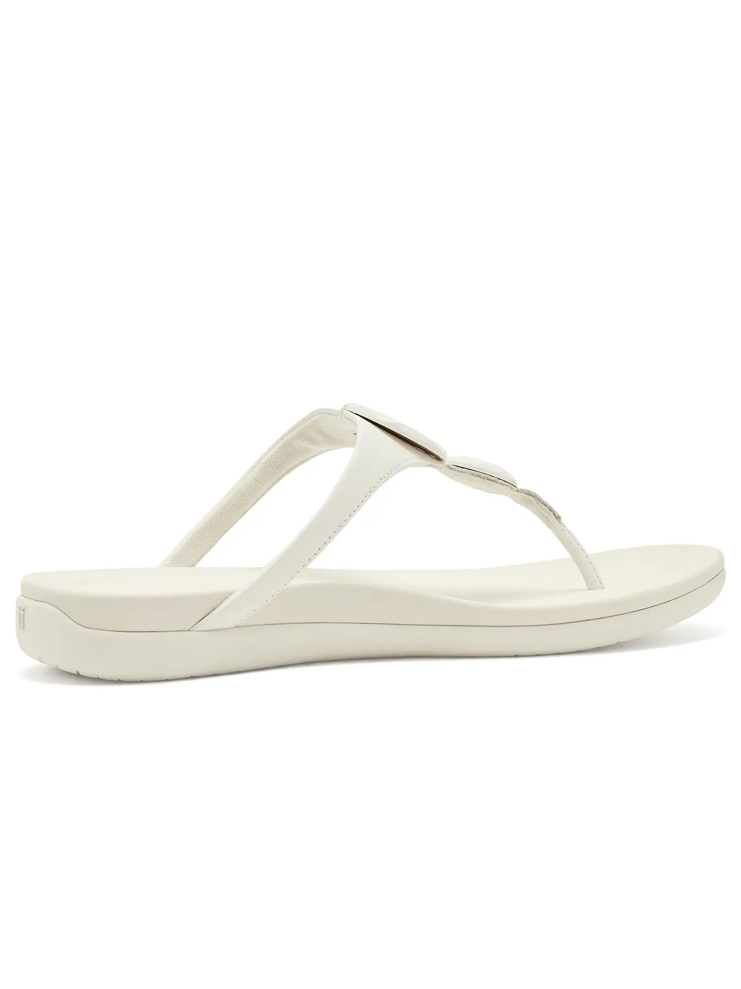 Сандалии Solay Glossy-Disc с перемычкой между пальцами Fitflop — изображение 3 из 4, бежевый