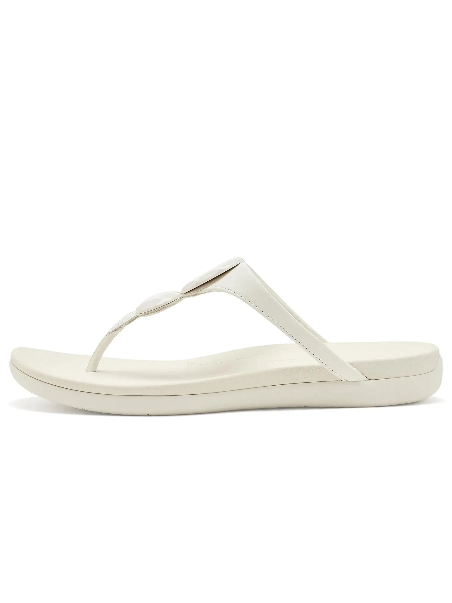 Сандалии Solay Glossy-Disc с перемычкой между пальцами Fitflop — изображение 4 из 4, бежевый