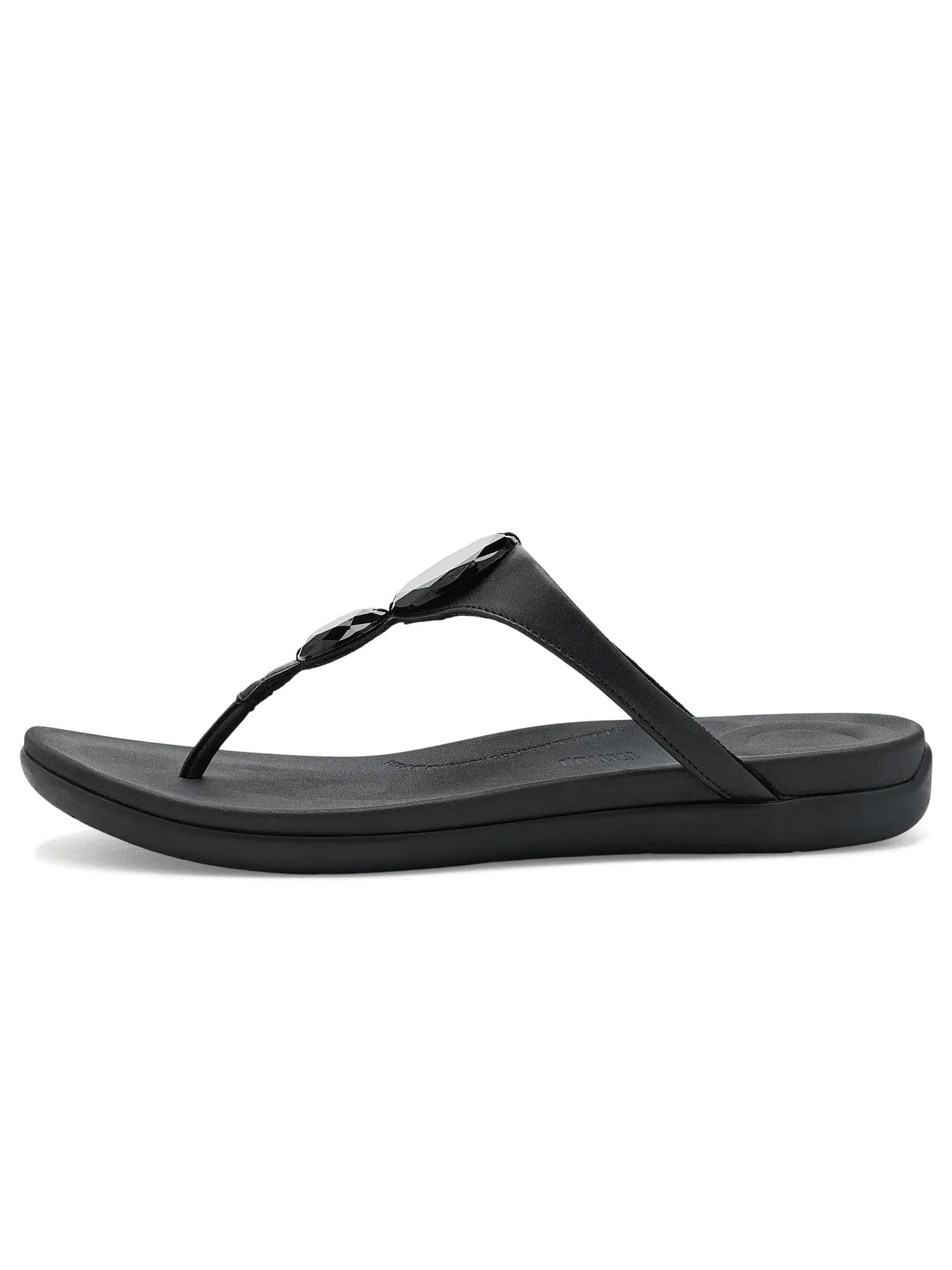 Сандалии Solay Glossy-Disc с перемычкой между пальцами Fitflop — изображение 4 из 4, черный