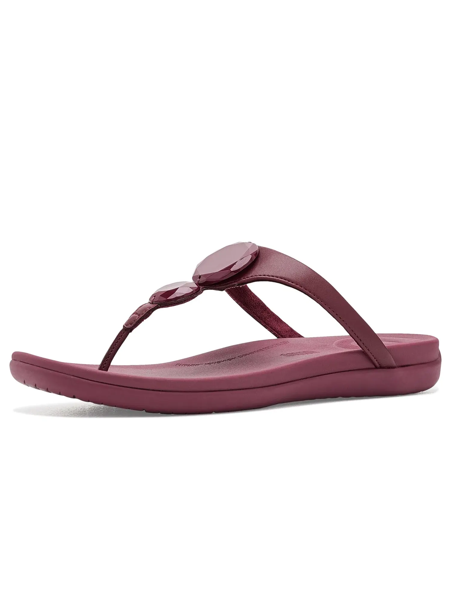 Сандалии Solay Glossy-Disc с перемычкой между пальцами Fitflop — изображение 1 из 4, фиолетовый