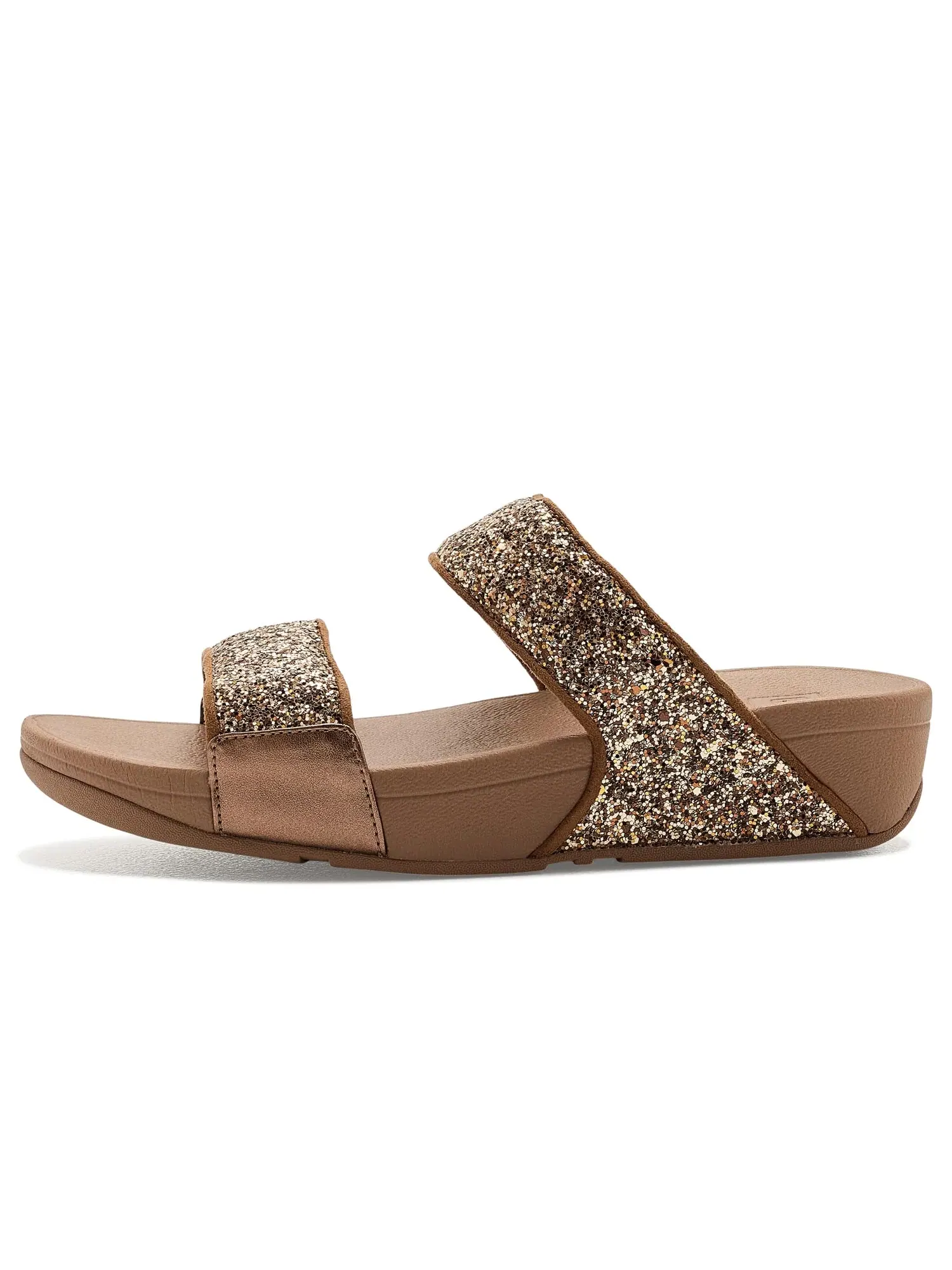 Слайды Lulu Two-tone Glitter Two-bar Slides Fitflop — изображение 4 из 4, бежевый