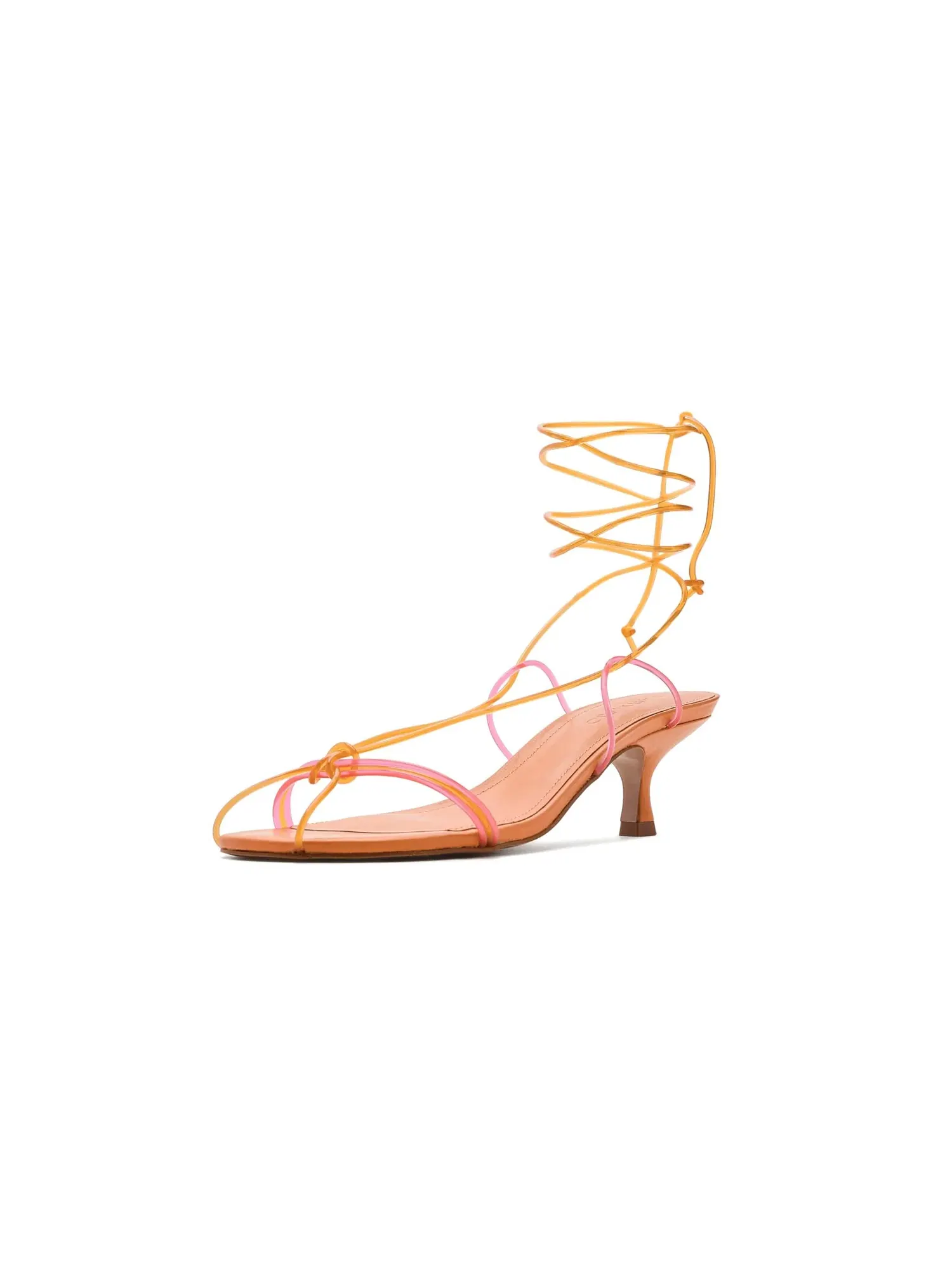 Туфли на низком каблуке Spaghetti Jelly Kitten Heels Farm Rio — изображение 1 из 4, розовый