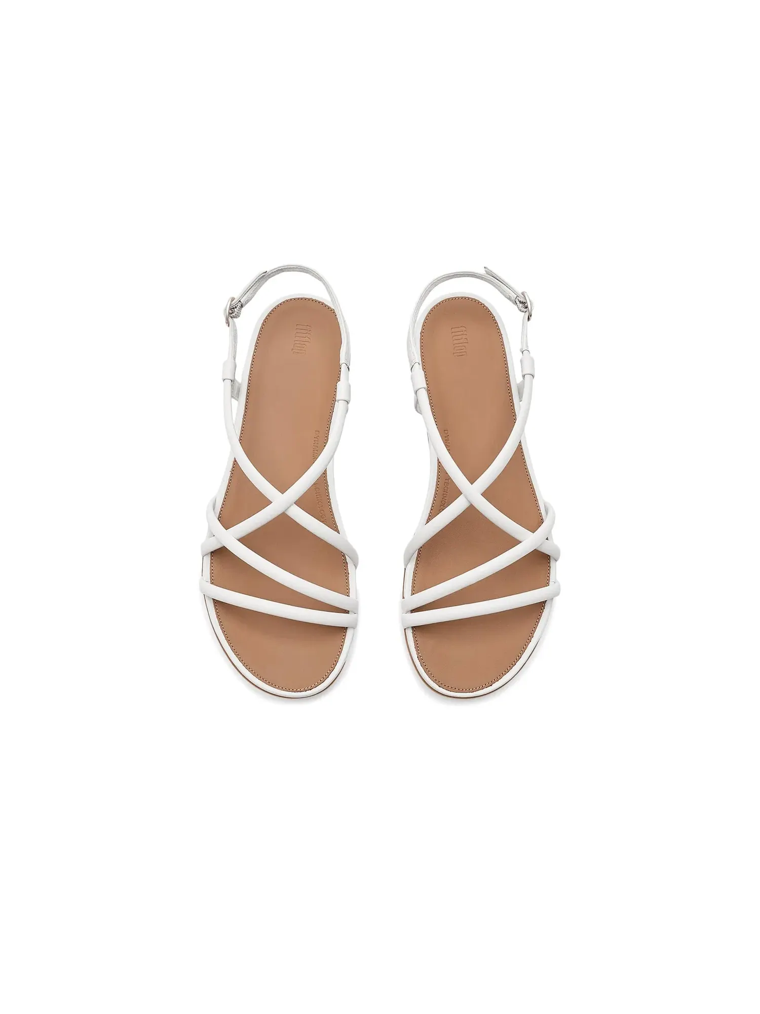 Кожаные сандалии Gracie с ремешками на спине Fitflop — изображение 2 из 4, белый