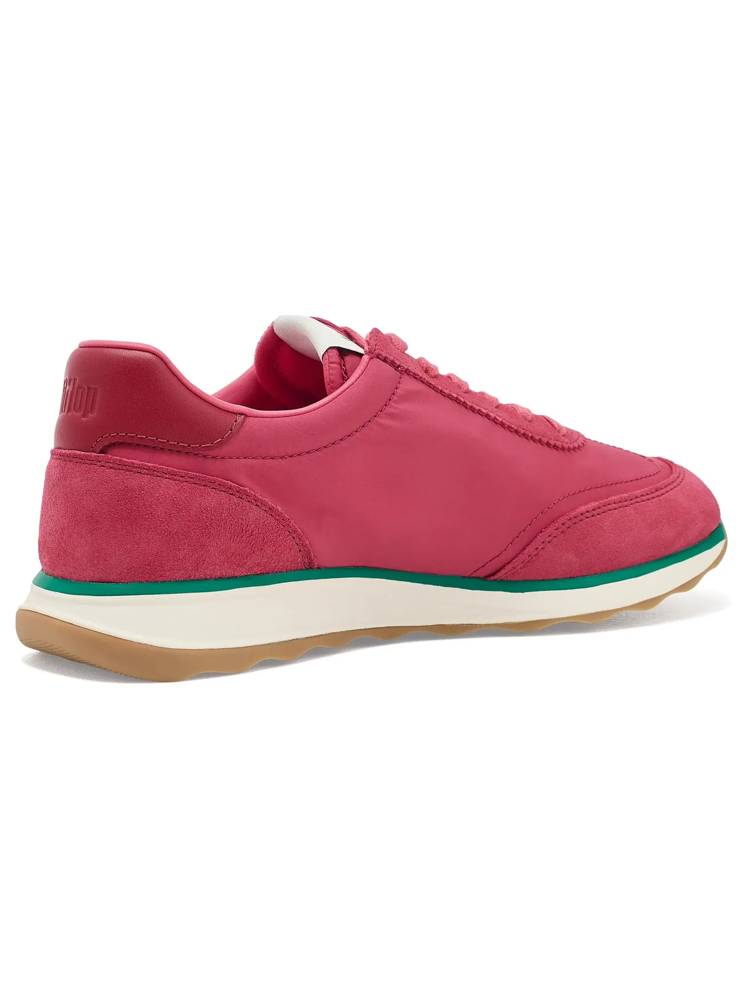 Кроссовки Retro-Q FF из ткани и замши Fitflop — изображение 3 из 4, розовый/зеленый