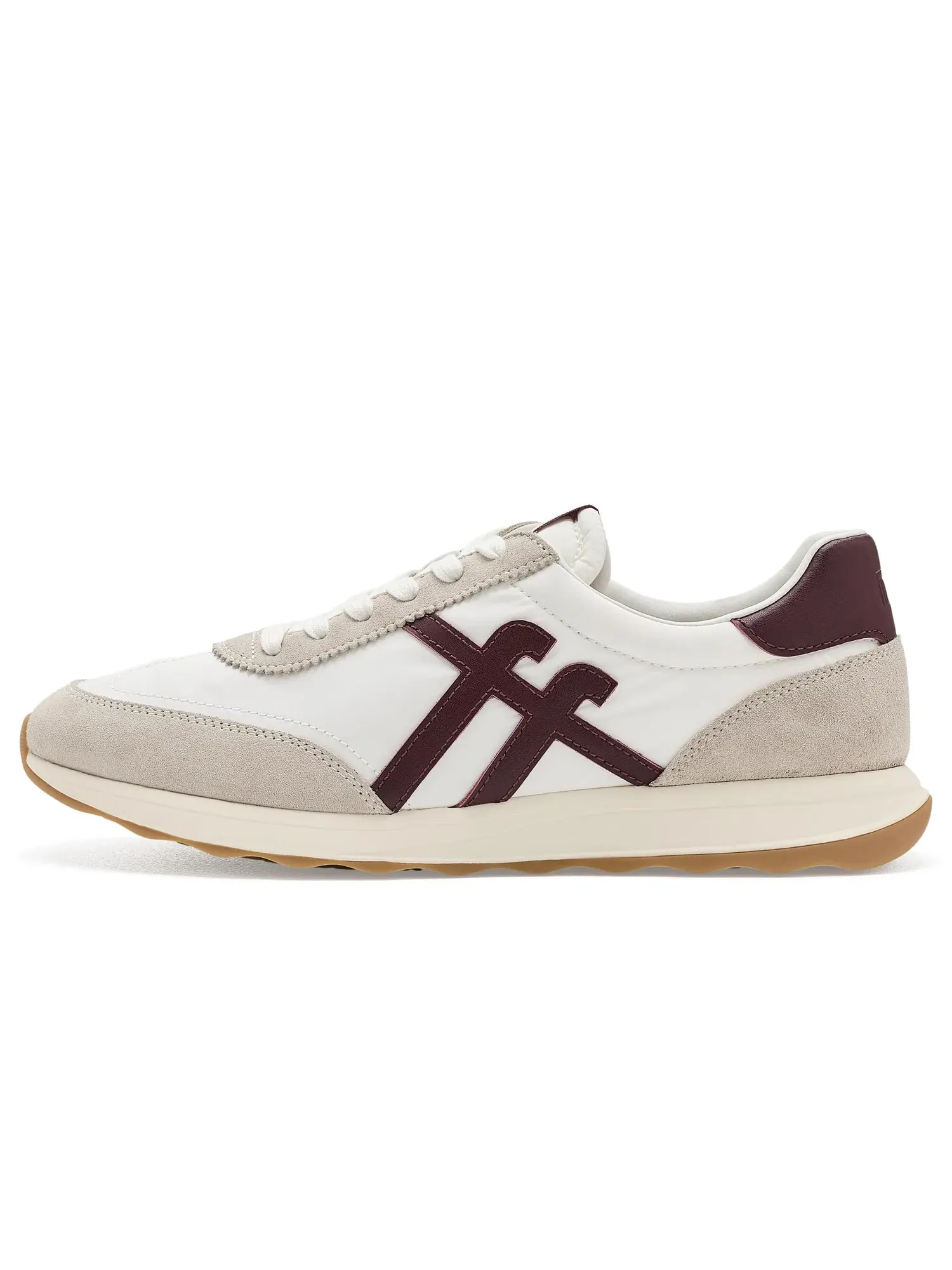 Кроссовки Retro-Q FF из ткани и замши Fitflop — изображение 4 из 4, белый/темный