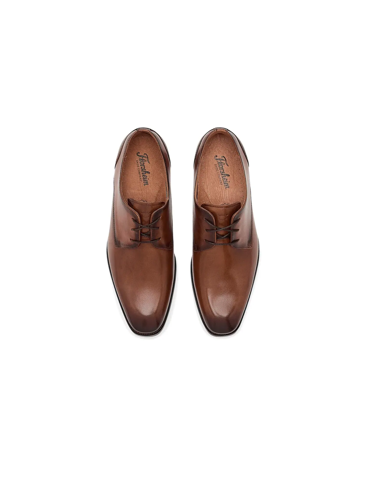 Оксфорды с гладким носком Sorrento Lux Plain Toe Oxford Florsheim — изображение 2 из 4, коричневый