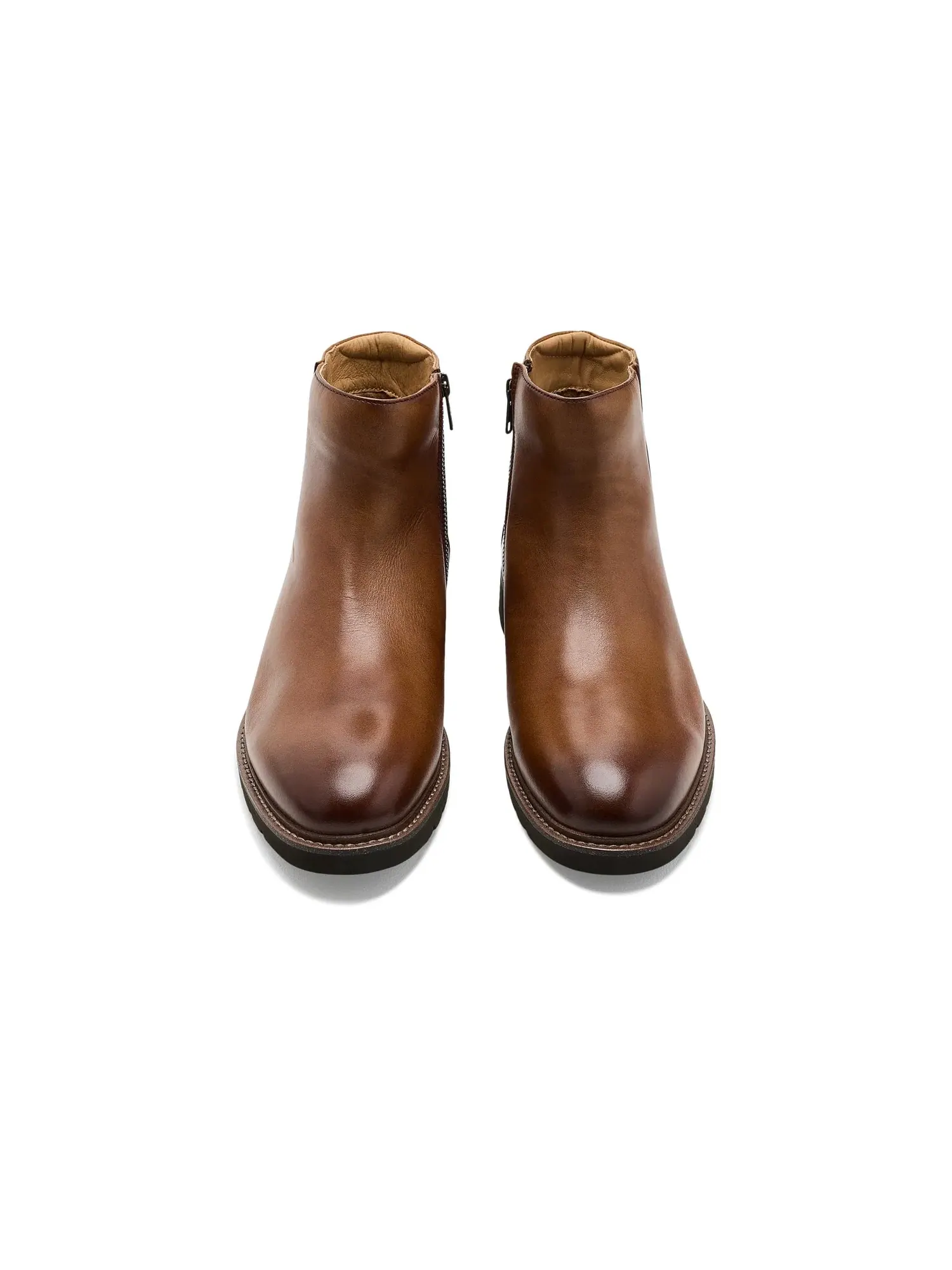 Ботинки Redford с гладким носком и боковой молнией Florsheim — изображение 2 из 4, коньячный