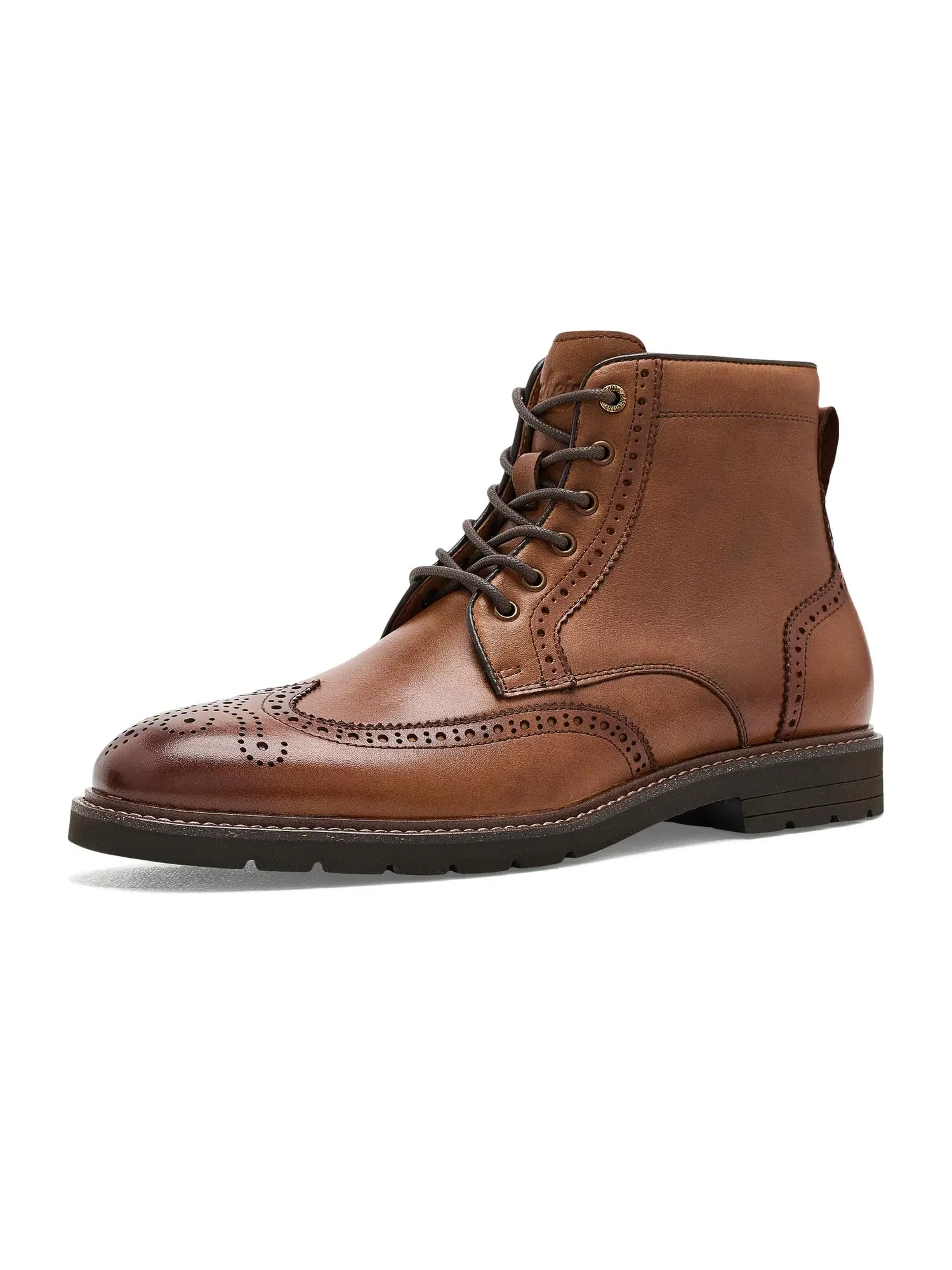 Ботинки Redford с перфорацией и шнуровкой Florsheim — изображение 1 из 4, коньячный