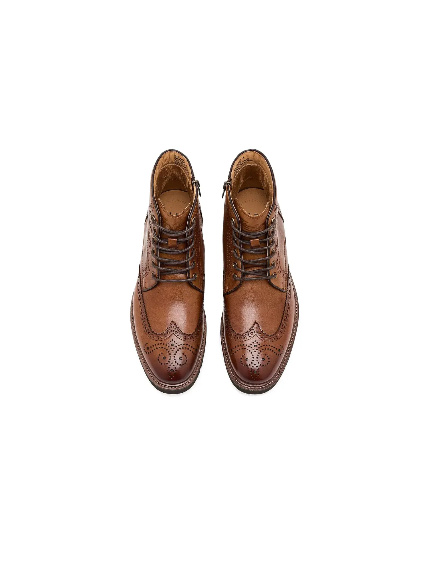 Ботинки Redford с перфорацией и шнуровкой Florsheim — изображение 2 из 4, коньячный