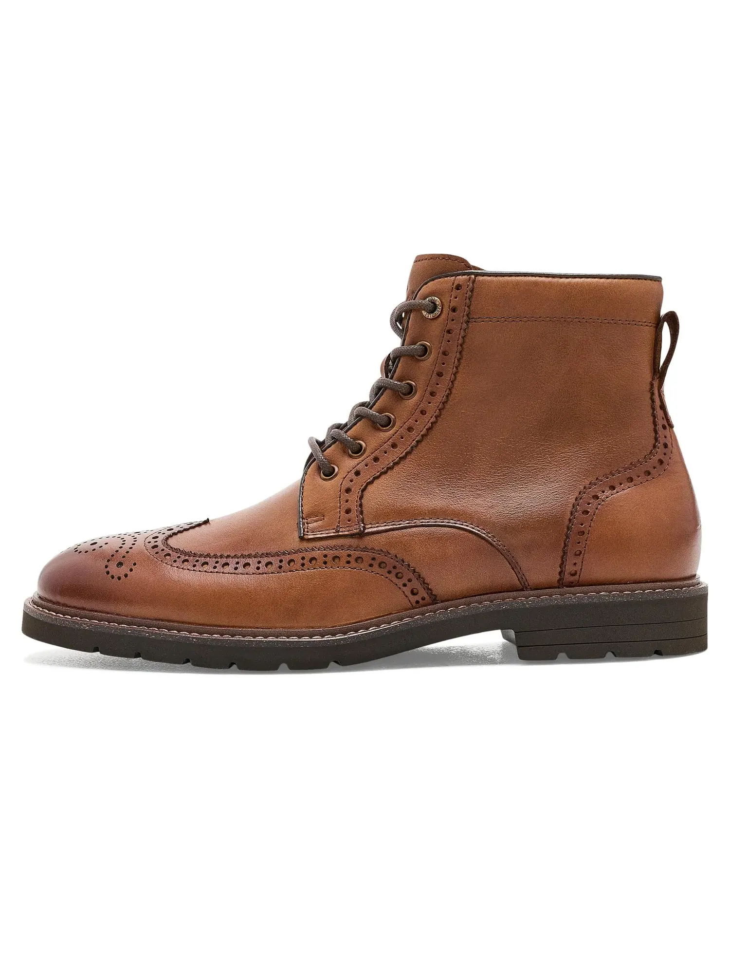 Ботинки Redford с перфорацией и шнуровкой Florsheim — изображение 4 из 4, коньячный