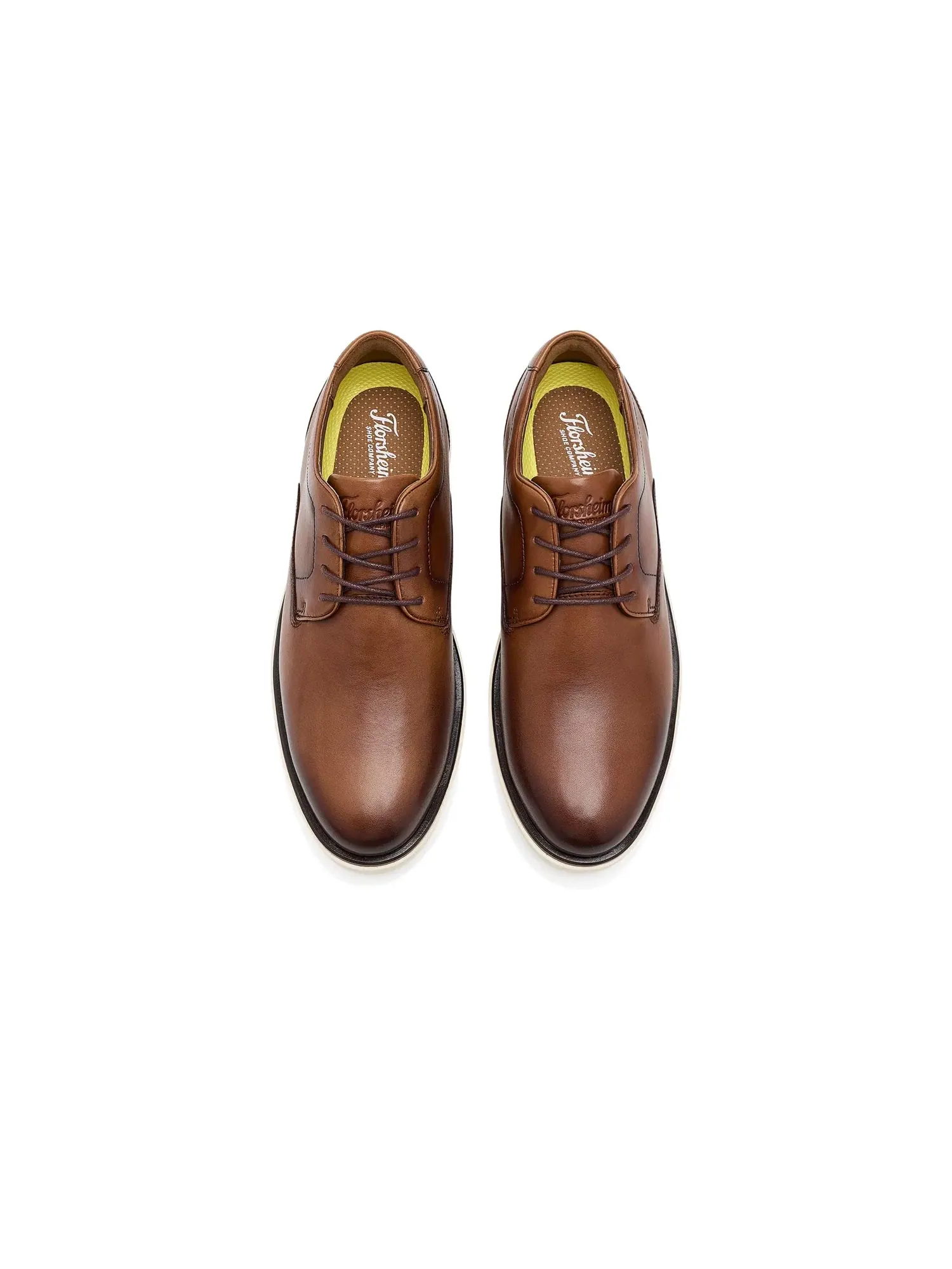 Оксфорды с гладким носком Avenue Plain Toe Oxford Florsheim — изображение 2 из 4, коричневый