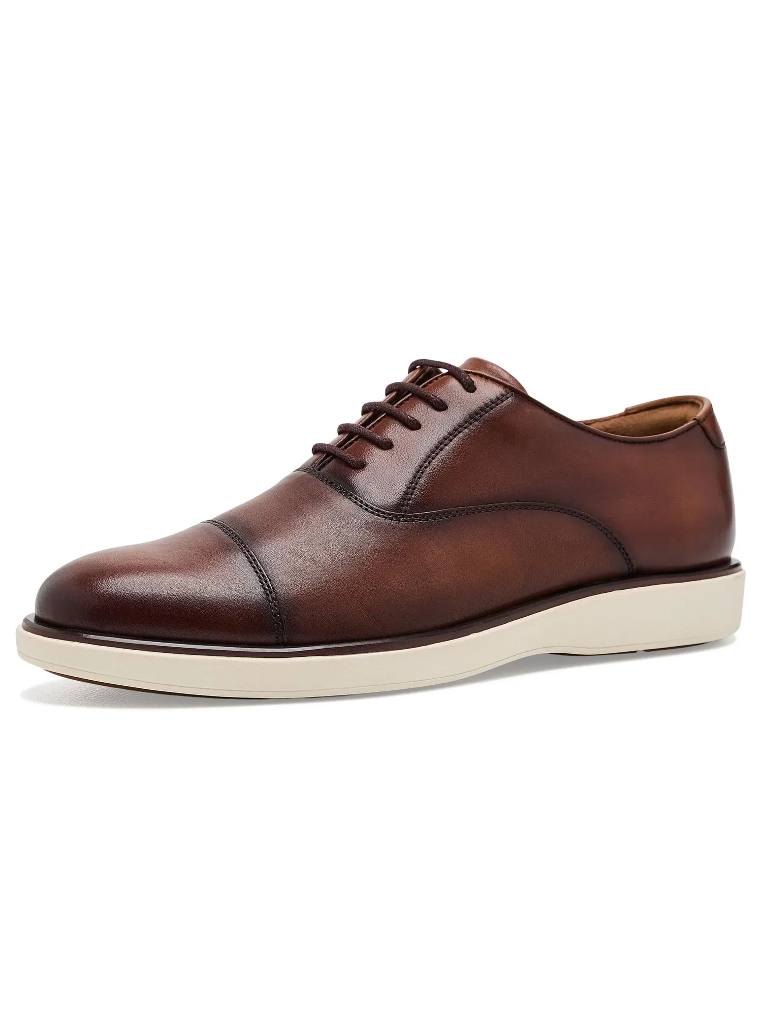 Оксфорды с закрытым носком Avenue Cap Toe Oxford Florsheim — изображение 1 из 4, коньячный/белый