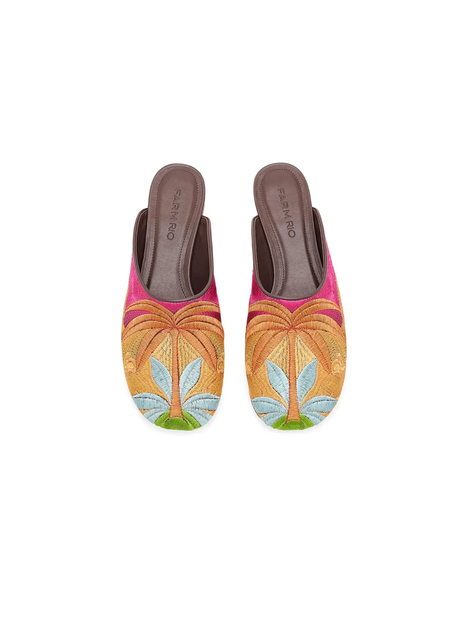 Мюли Raffia Icons Flat Mule Farm Rio — изображение 2 из 4, бежевый