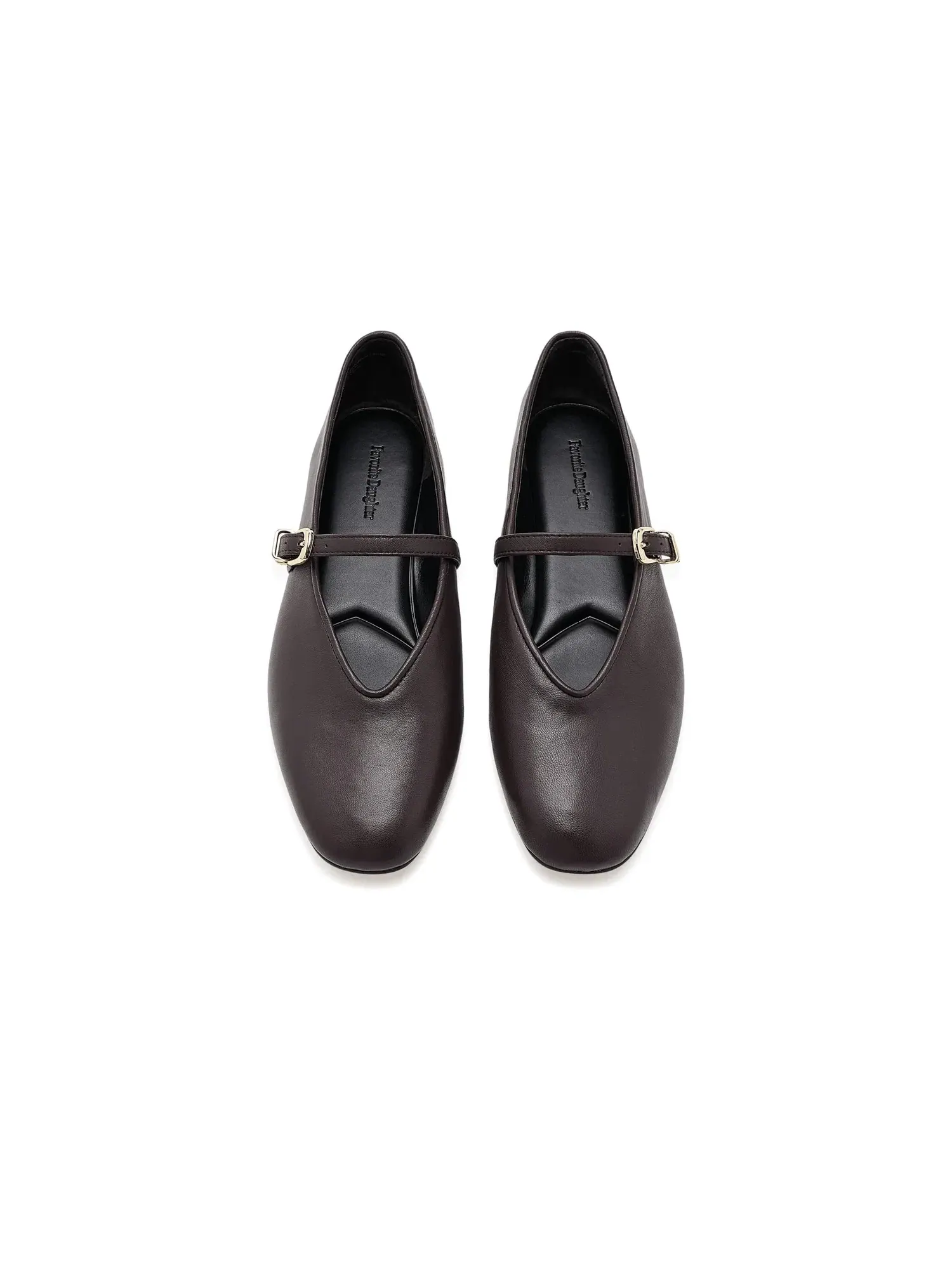 Балетки Margot Mary Jane Shoes Favorite Daughter — изображение 2 из 4, шоколад