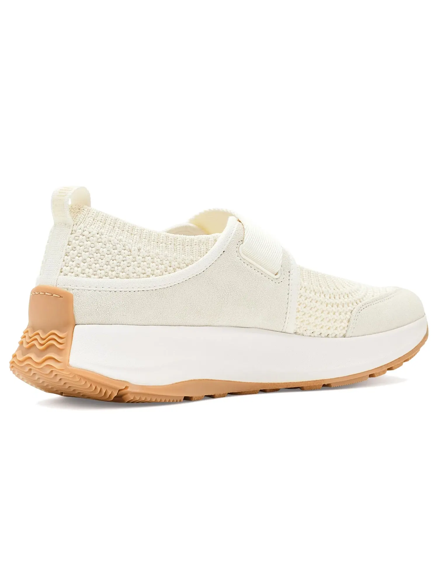 Кроссовки F-mode Flow Knit/Suede Mary Janes Fitflop — изображение 3 из 4, бежевый