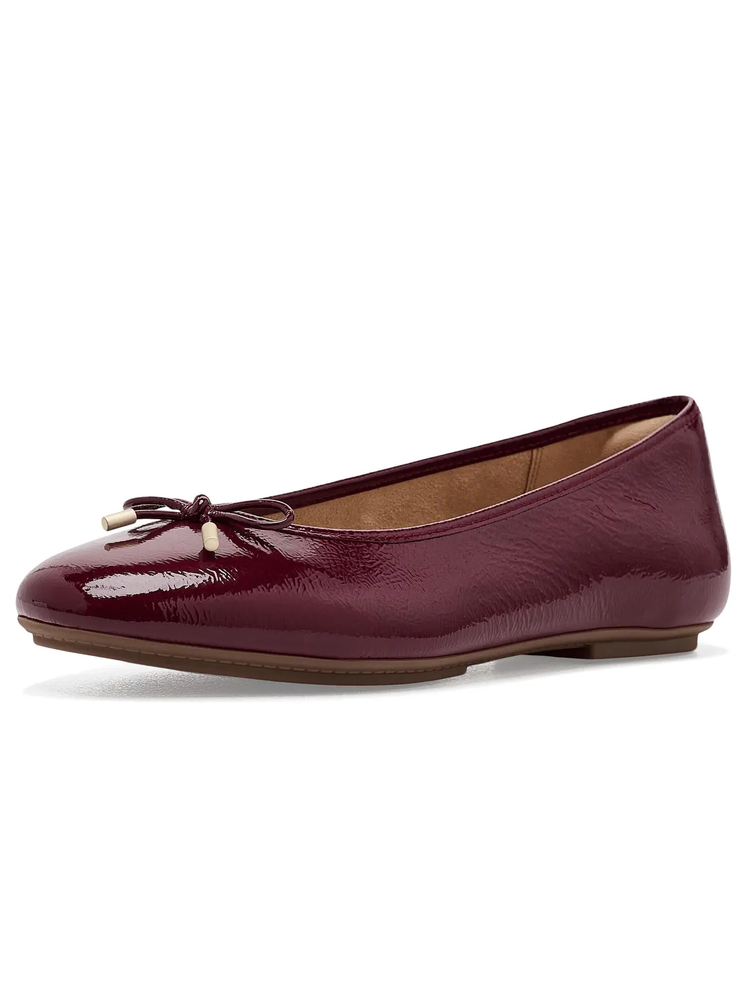 Балетки Delicato Bow из текстурированной лакированной кожи Fitflop — изображение 1 из 4, фиолетовый