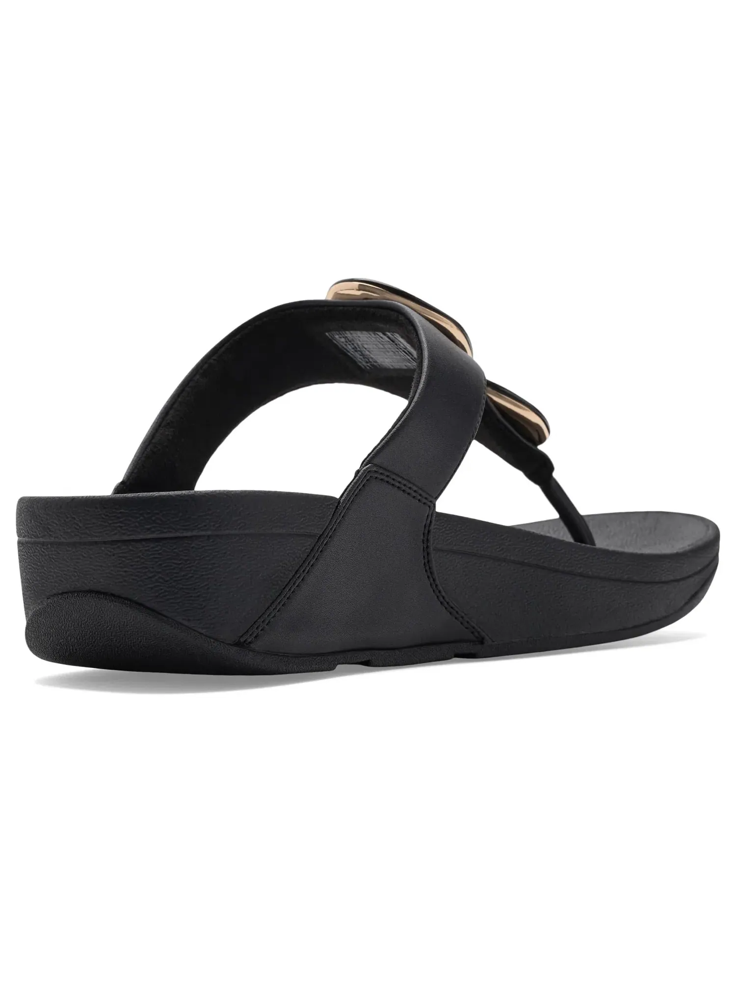 Сандалии Lulu с перемычкой между пальцами и мраморным рисунком Fitflop — изображение 3 из 4, черный
