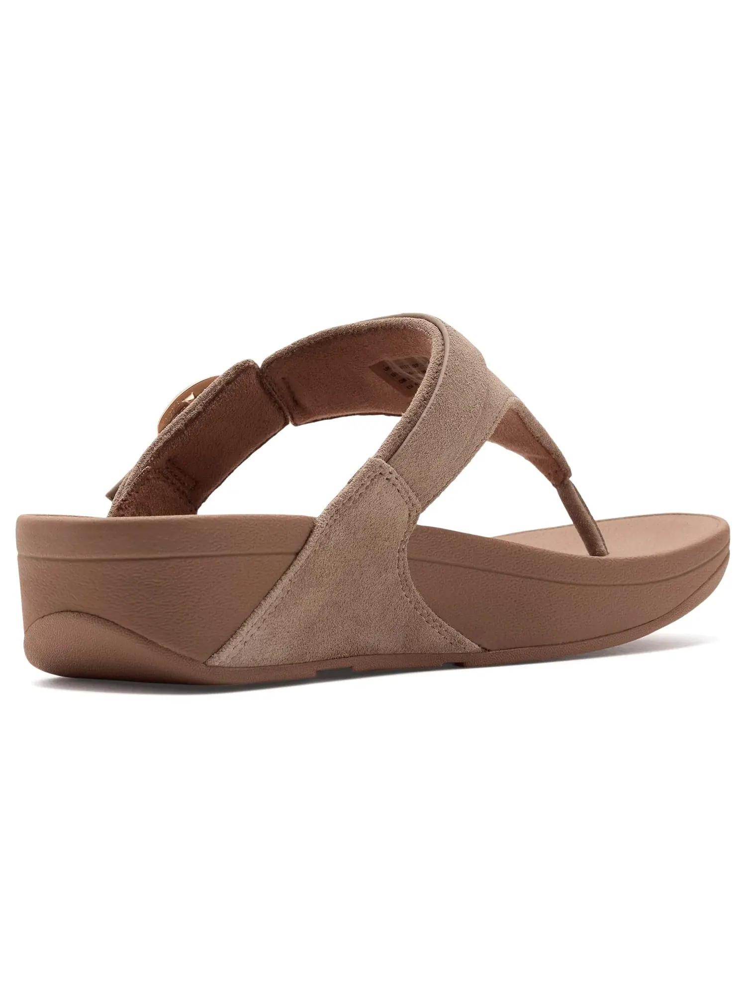 Сандалии Lulu с пряжкой и замшевой перемычкой между пальцами Fitflop — изображение 3 из 4, капучино