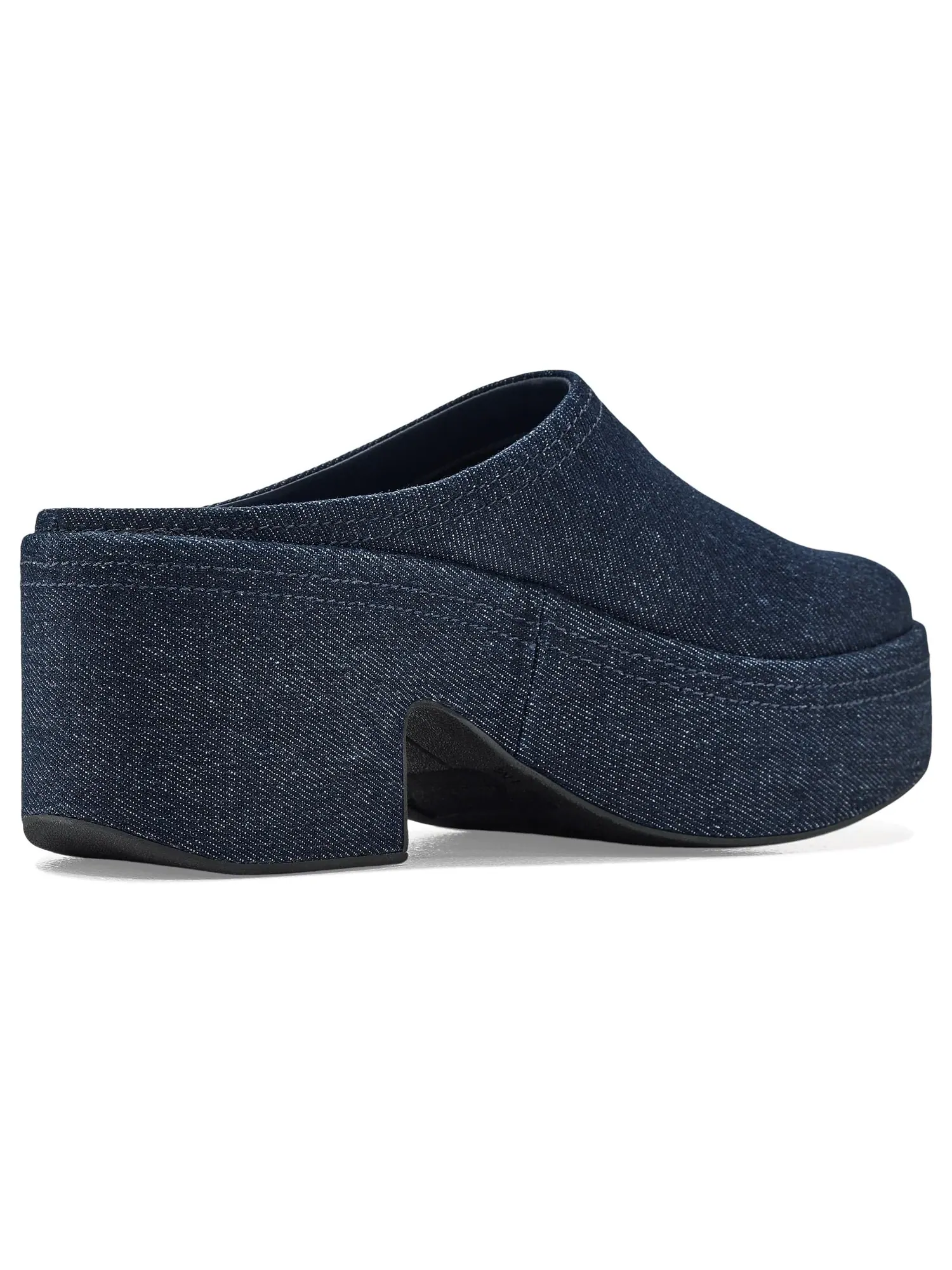 Мюли на каблуке Platfforms Denim Heeled Mules Fitflop — изображение 3 из 4, темный джинсовый синий